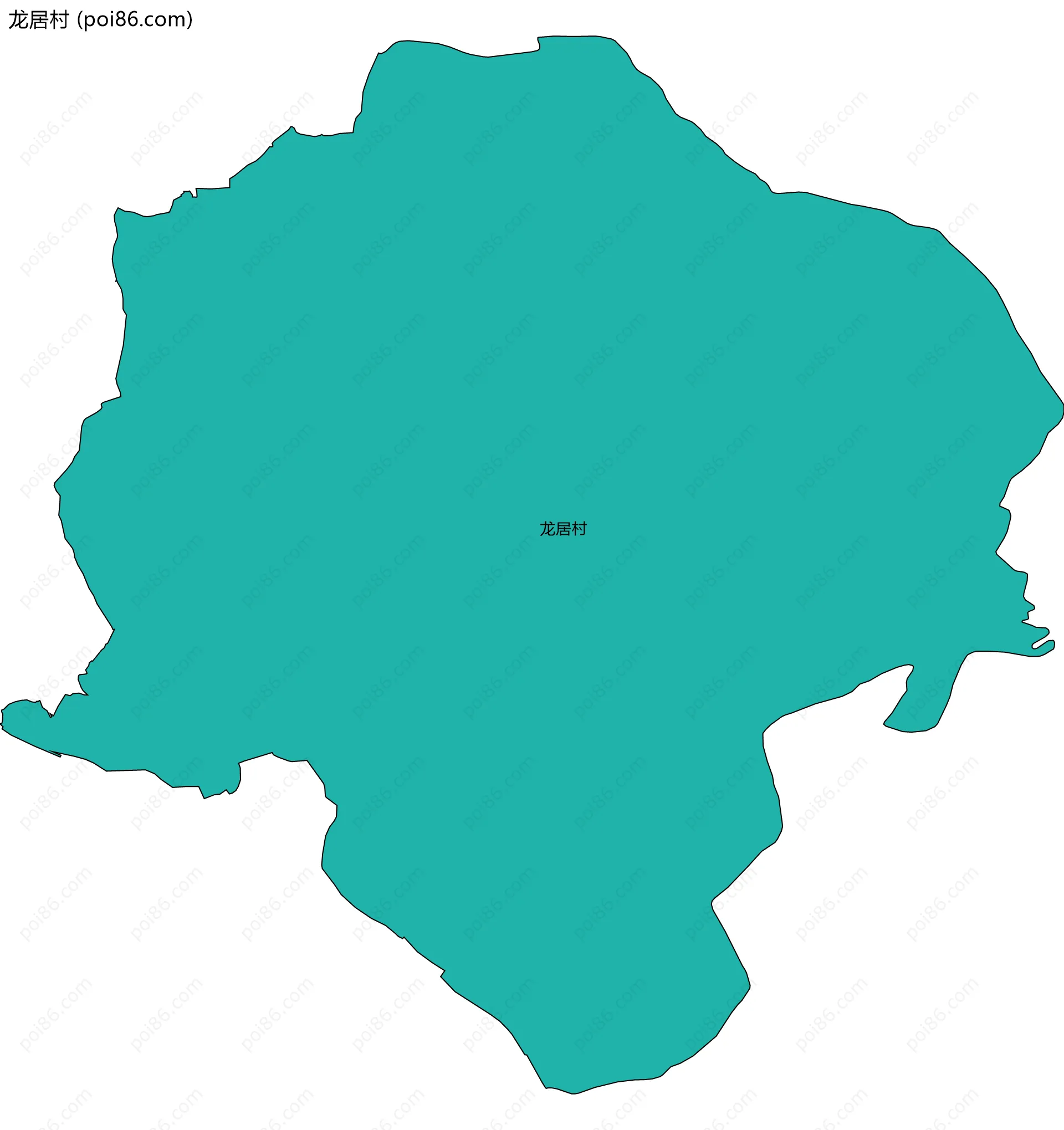 龙居村边界地图