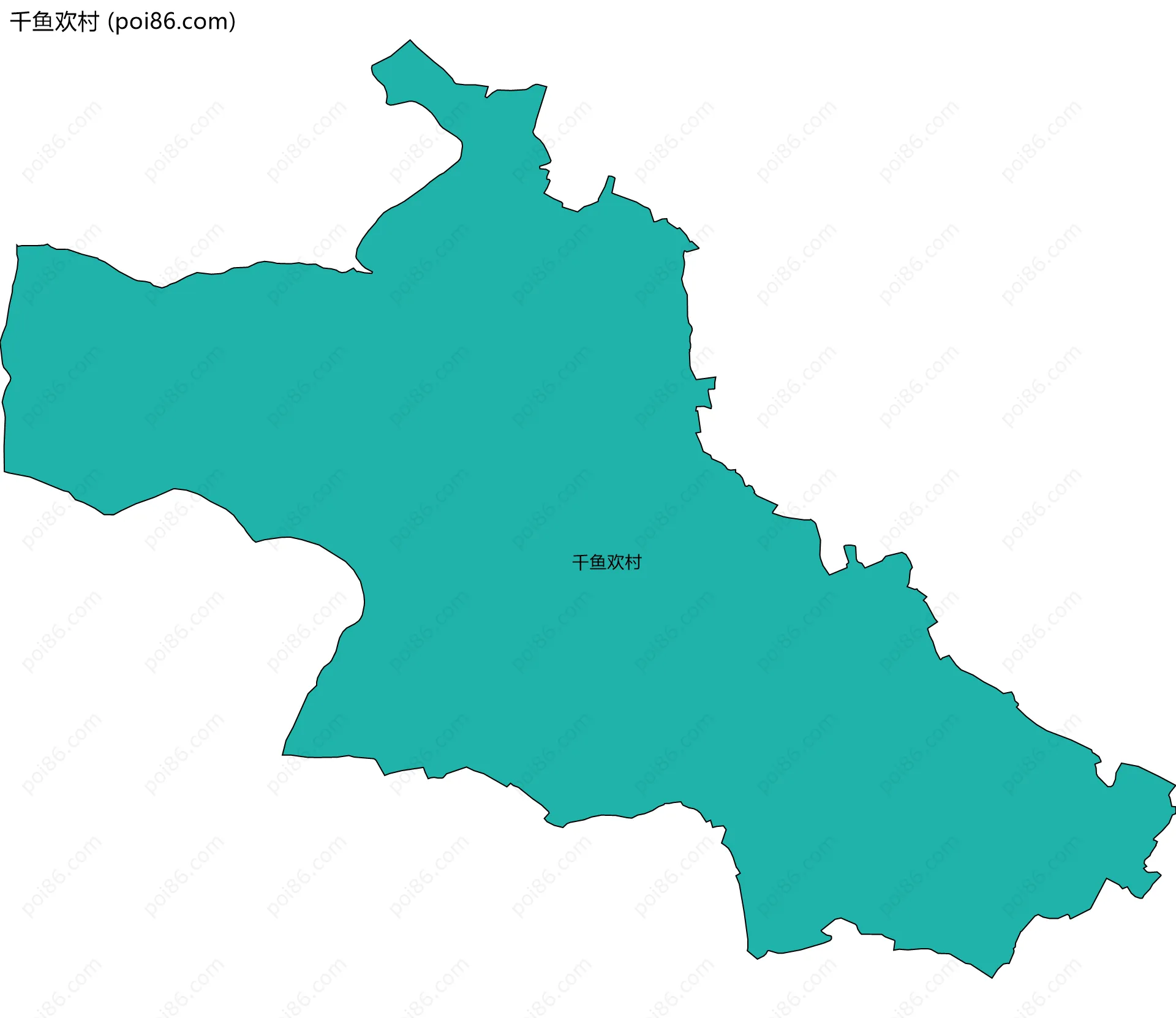 千鱼欢村边界地图