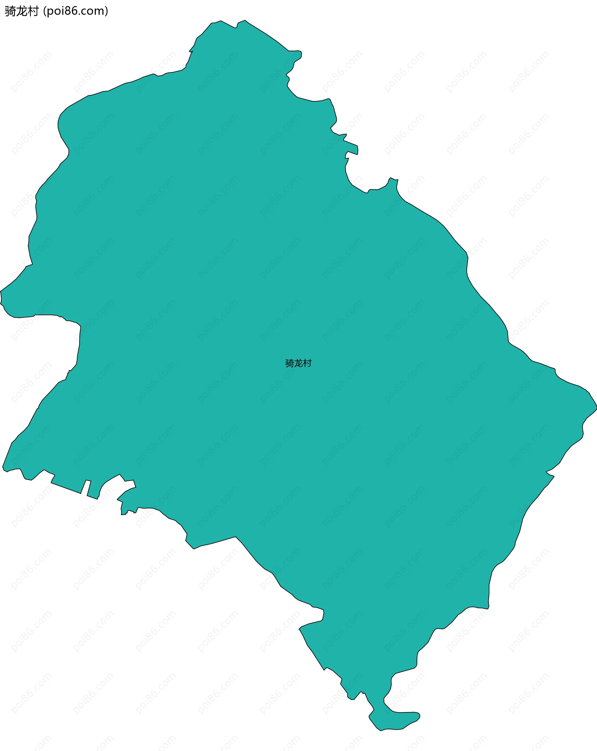 骑龙村边界地图