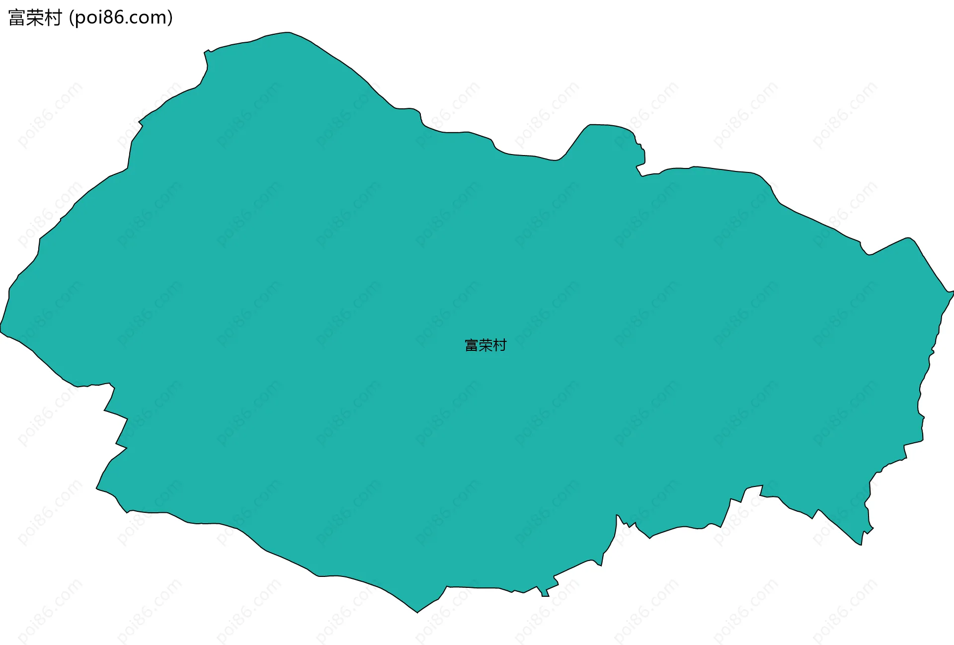 富荣村边界地图