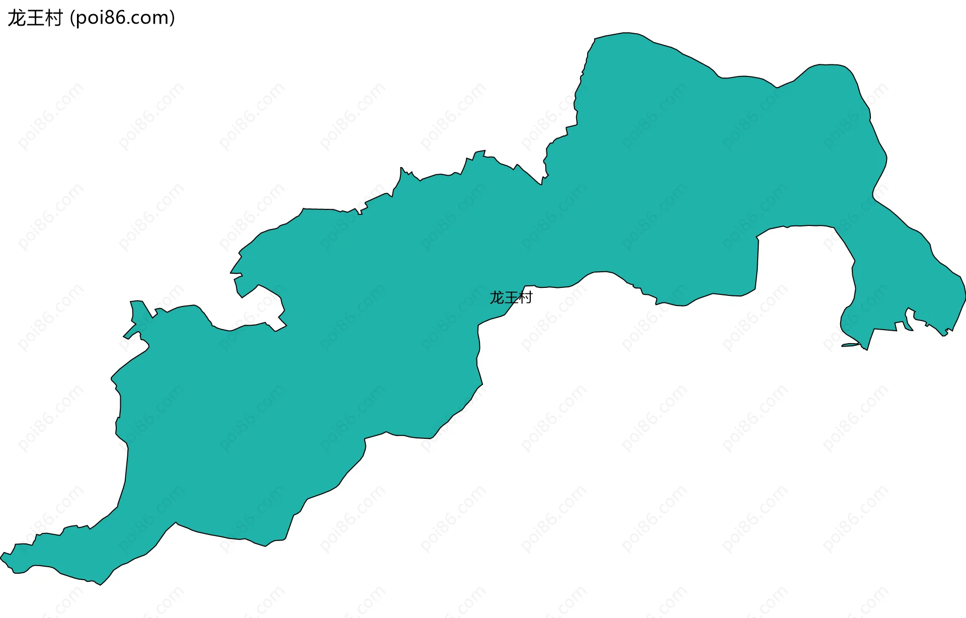 龙王村边界地图