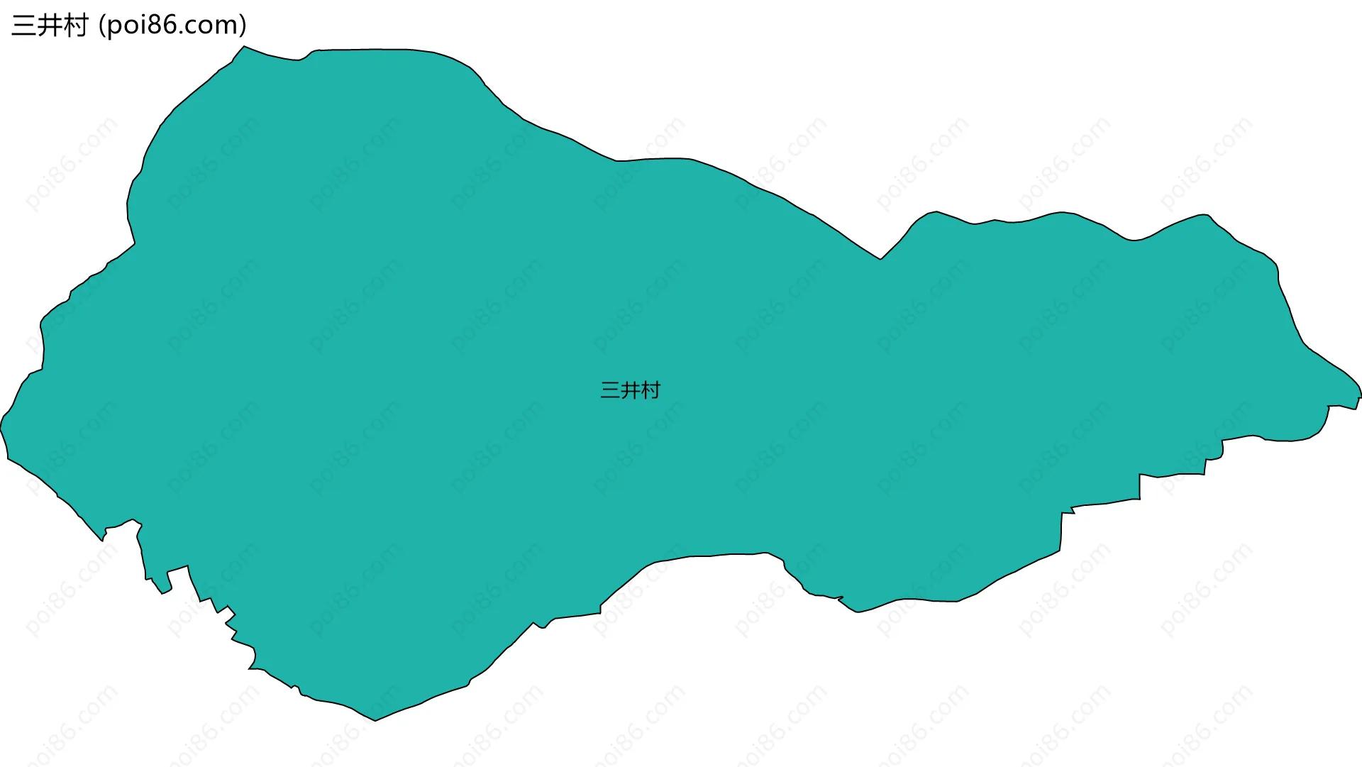 三井村边界地图