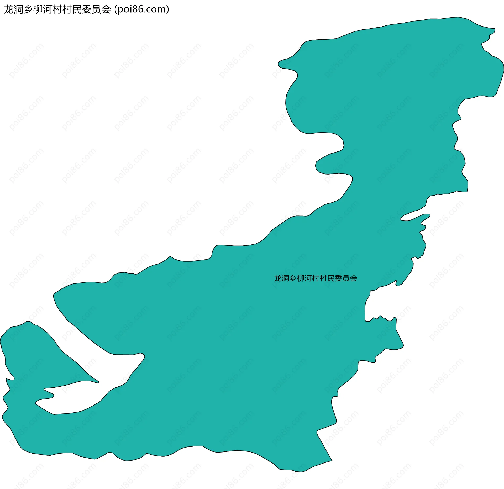 龙洞乡柳河村村民委员会边界地图
