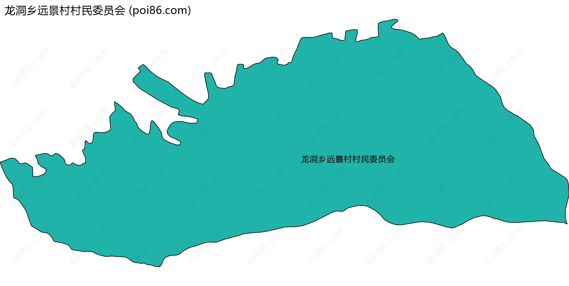 龙洞乡远景村村民委员会边界地图