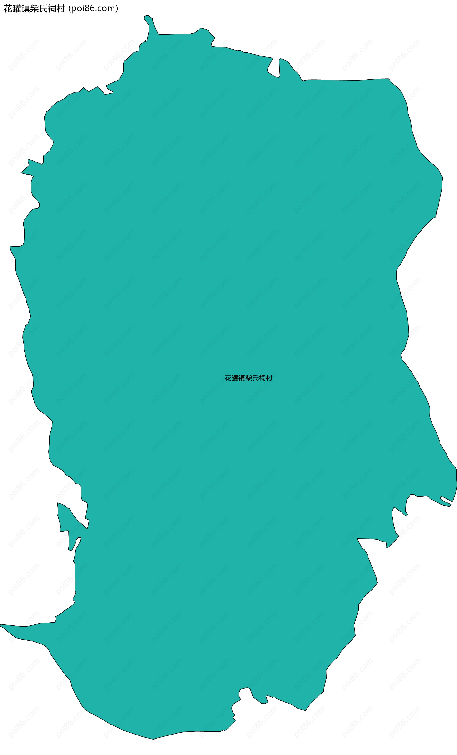 花罐镇柴氏祠村边界地图