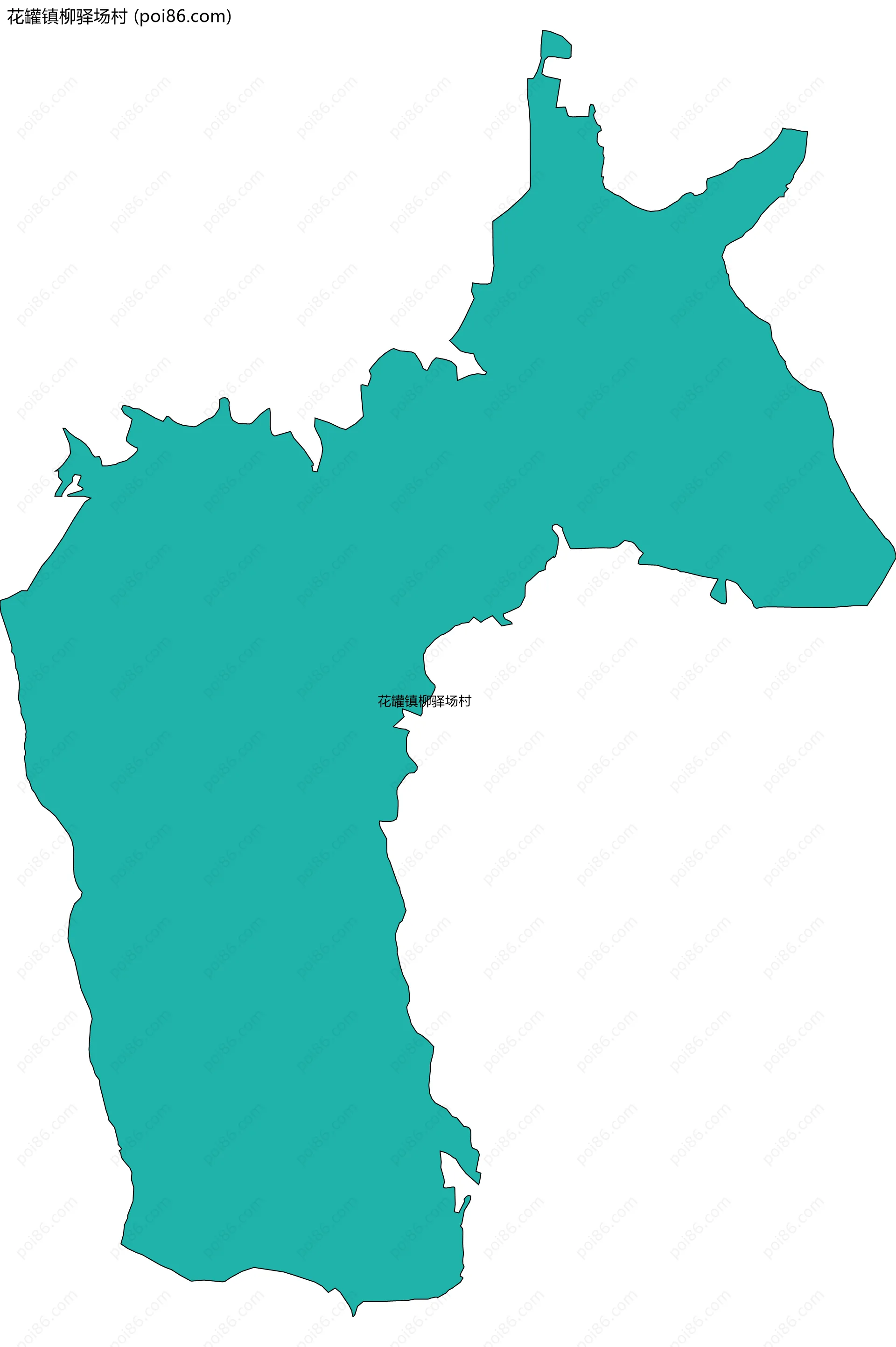 花罐镇柳驿场村边界地图