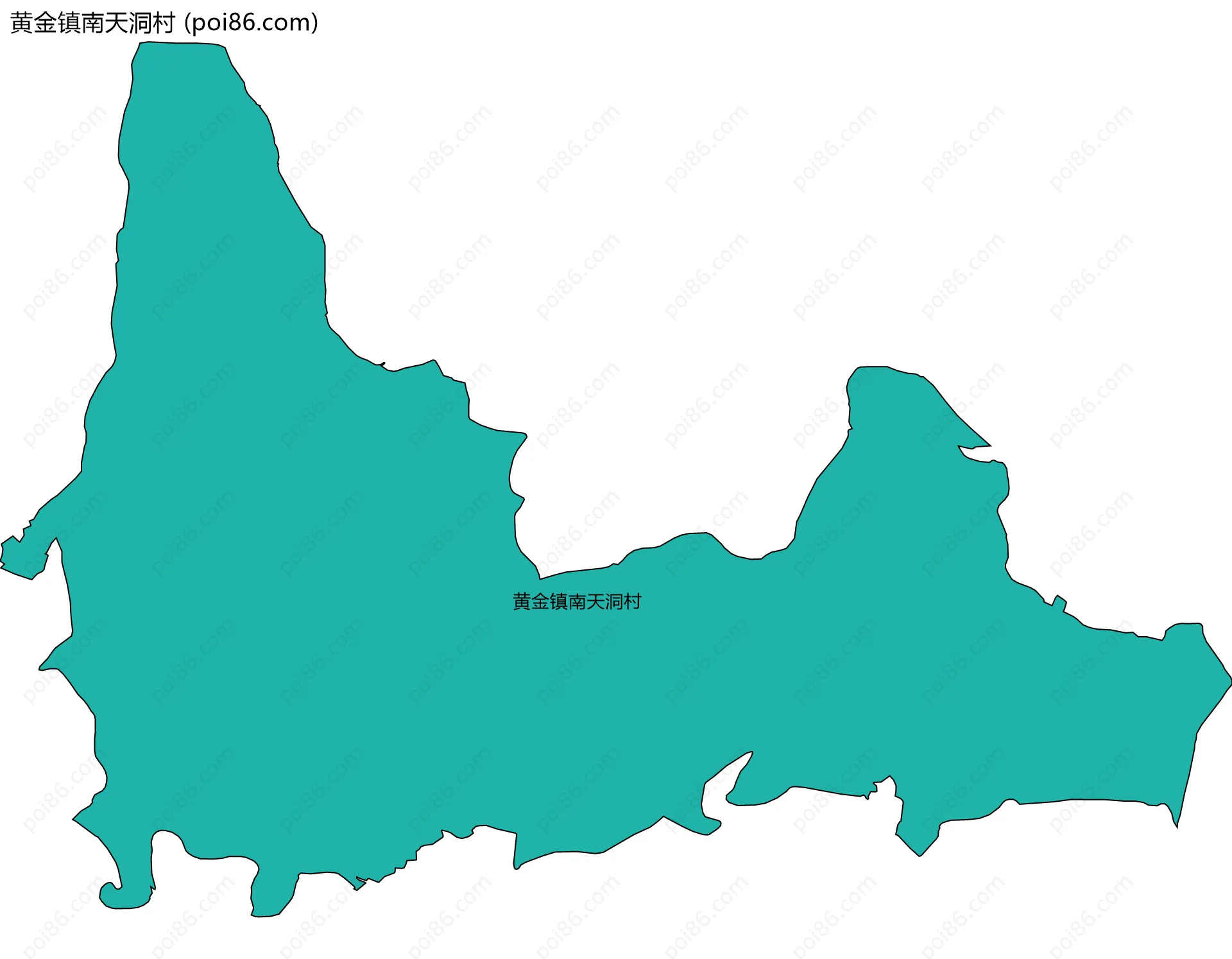 黄金镇南天洞村边界地图