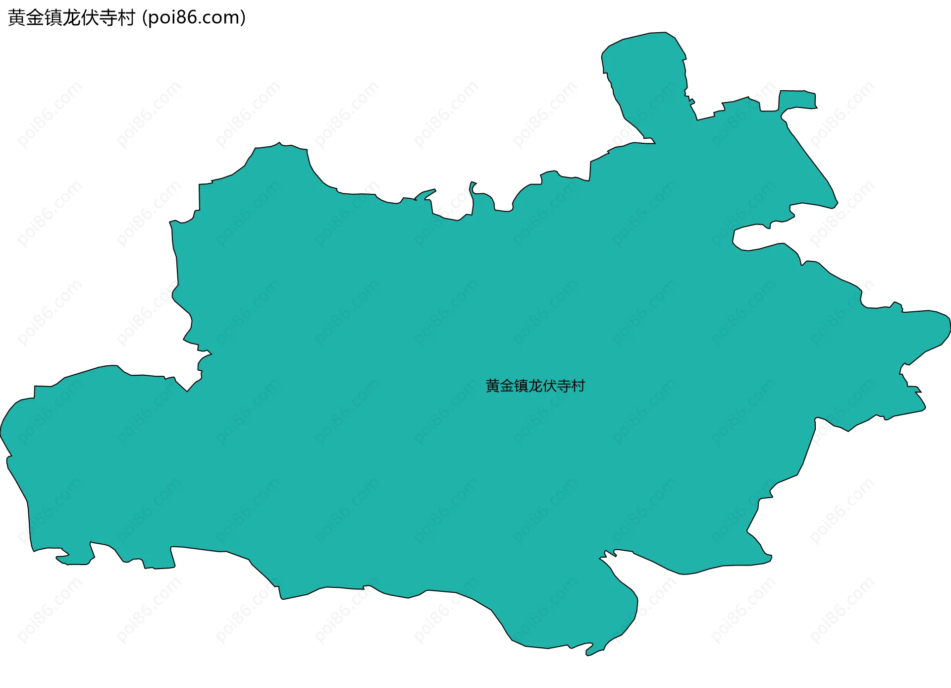 黄金镇龙伏寺村边界地图