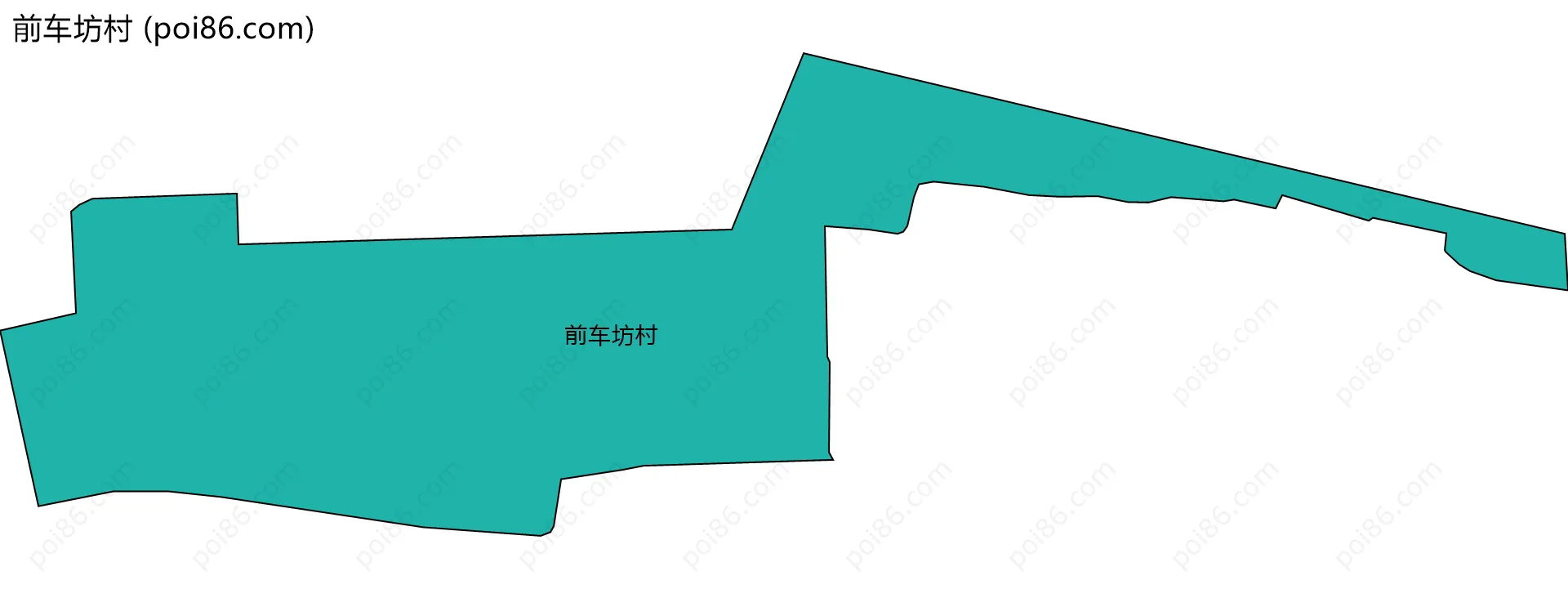 前车坊村边界地图