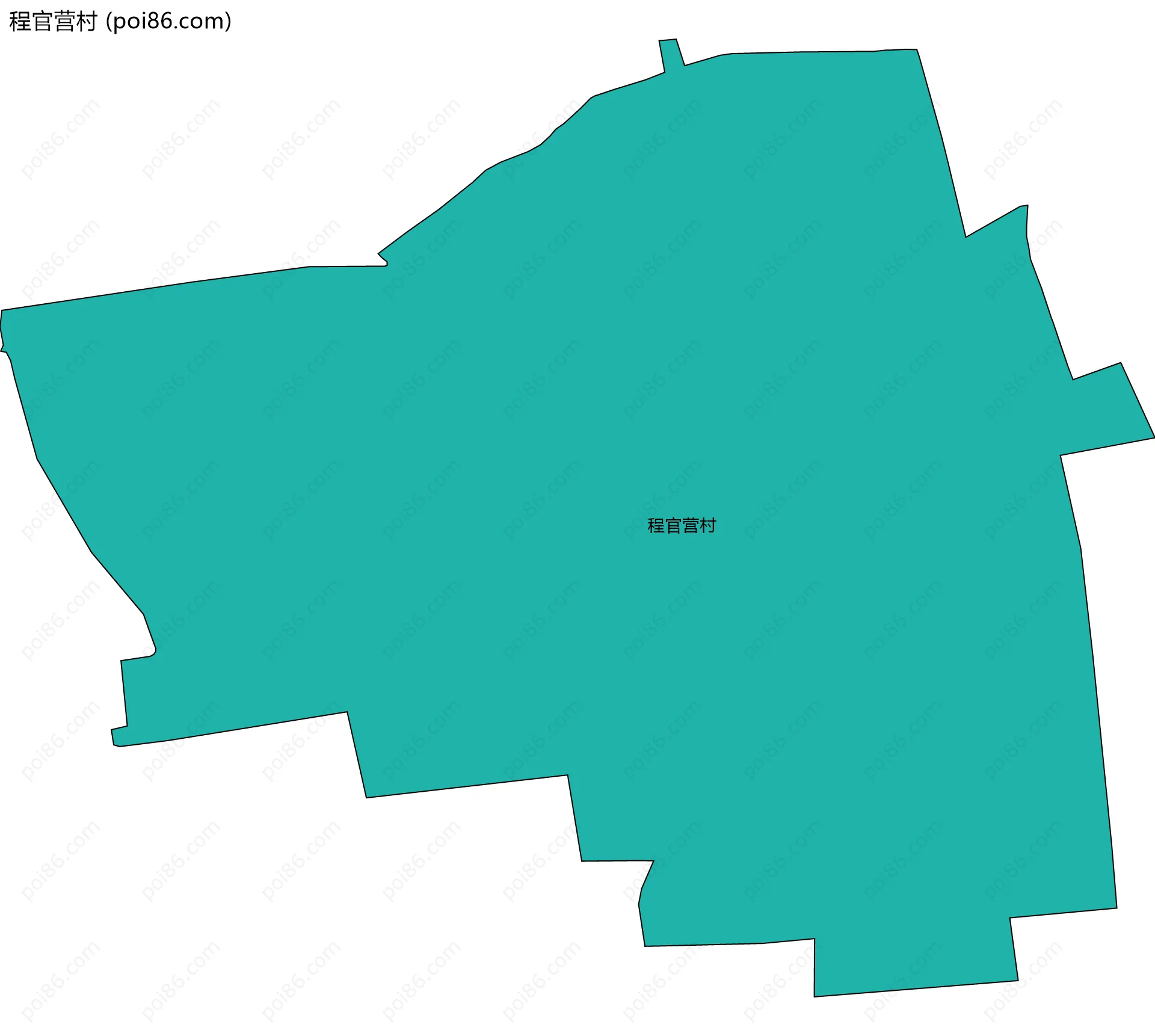 程官营村边界地图