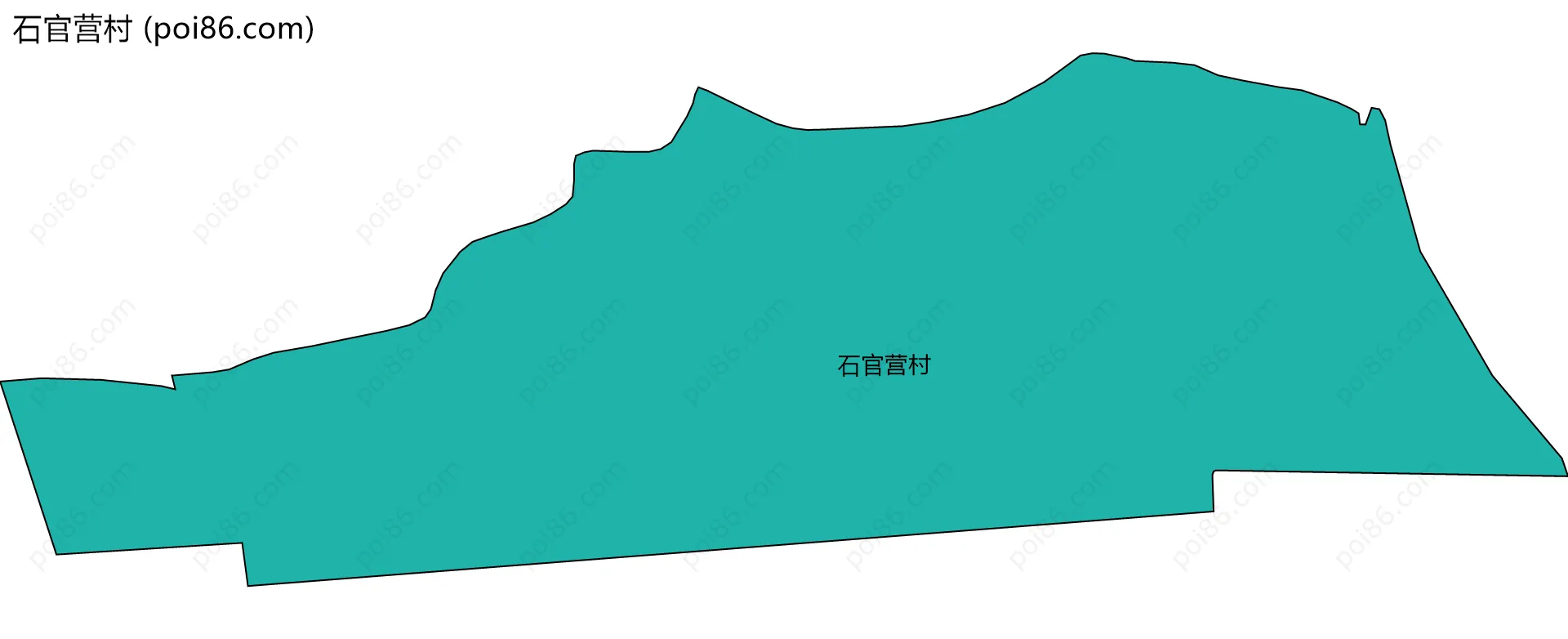 石官营村边界地图