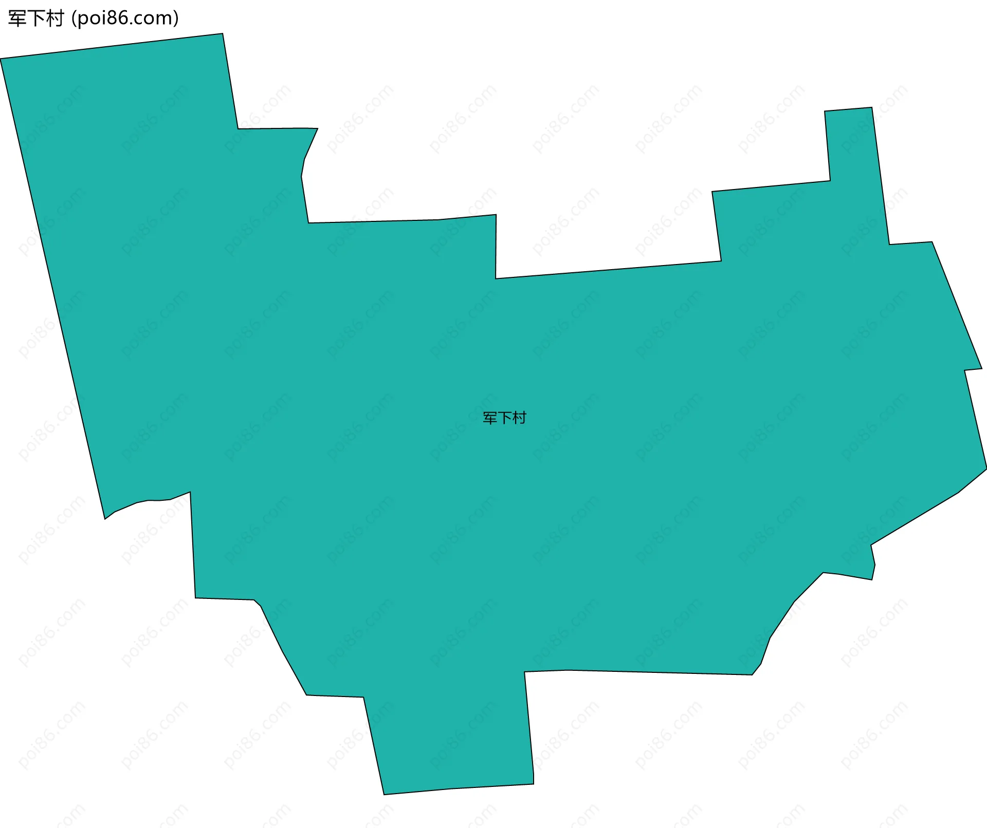 军下村边界地图