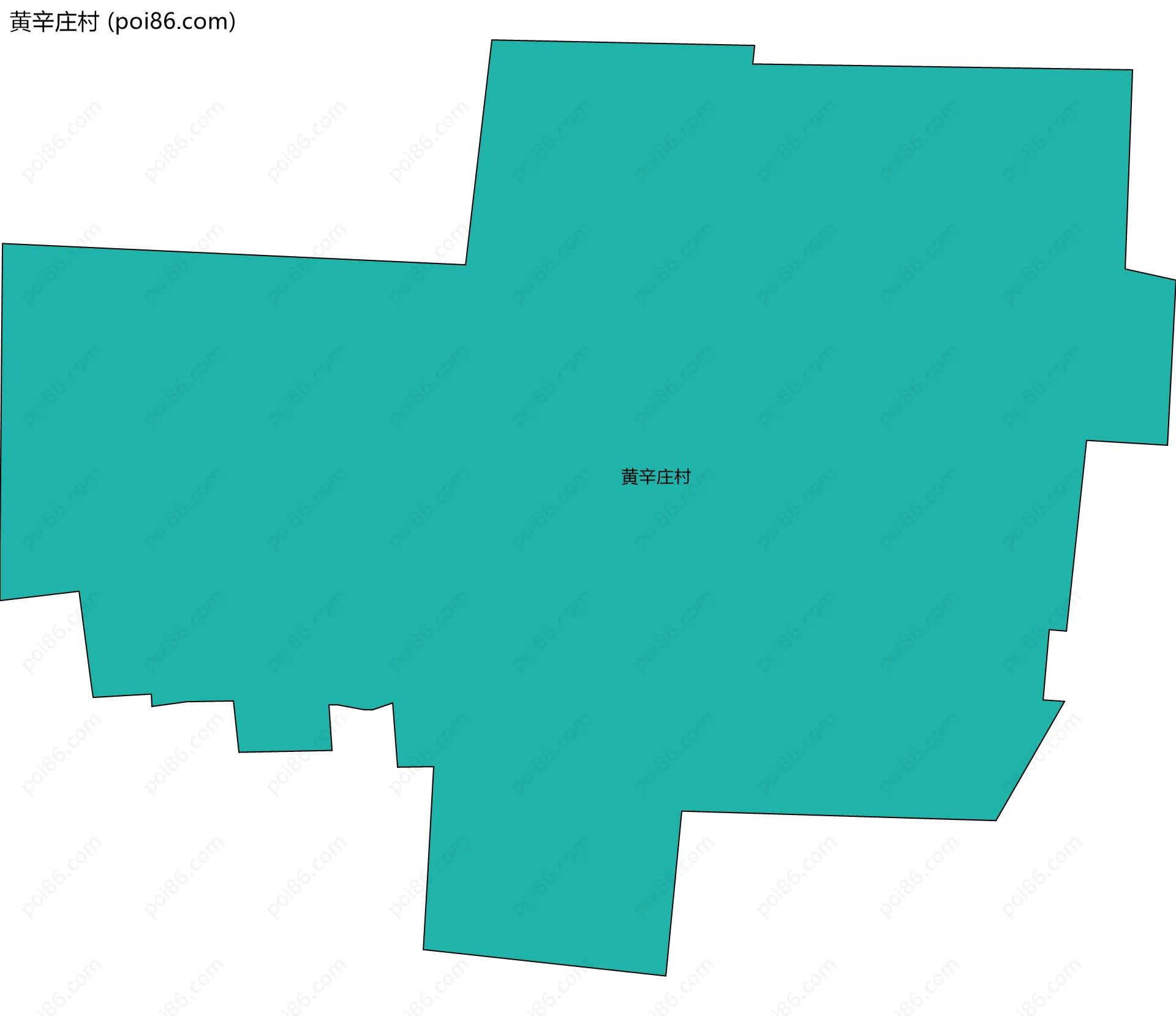 黄辛庄村边界地图