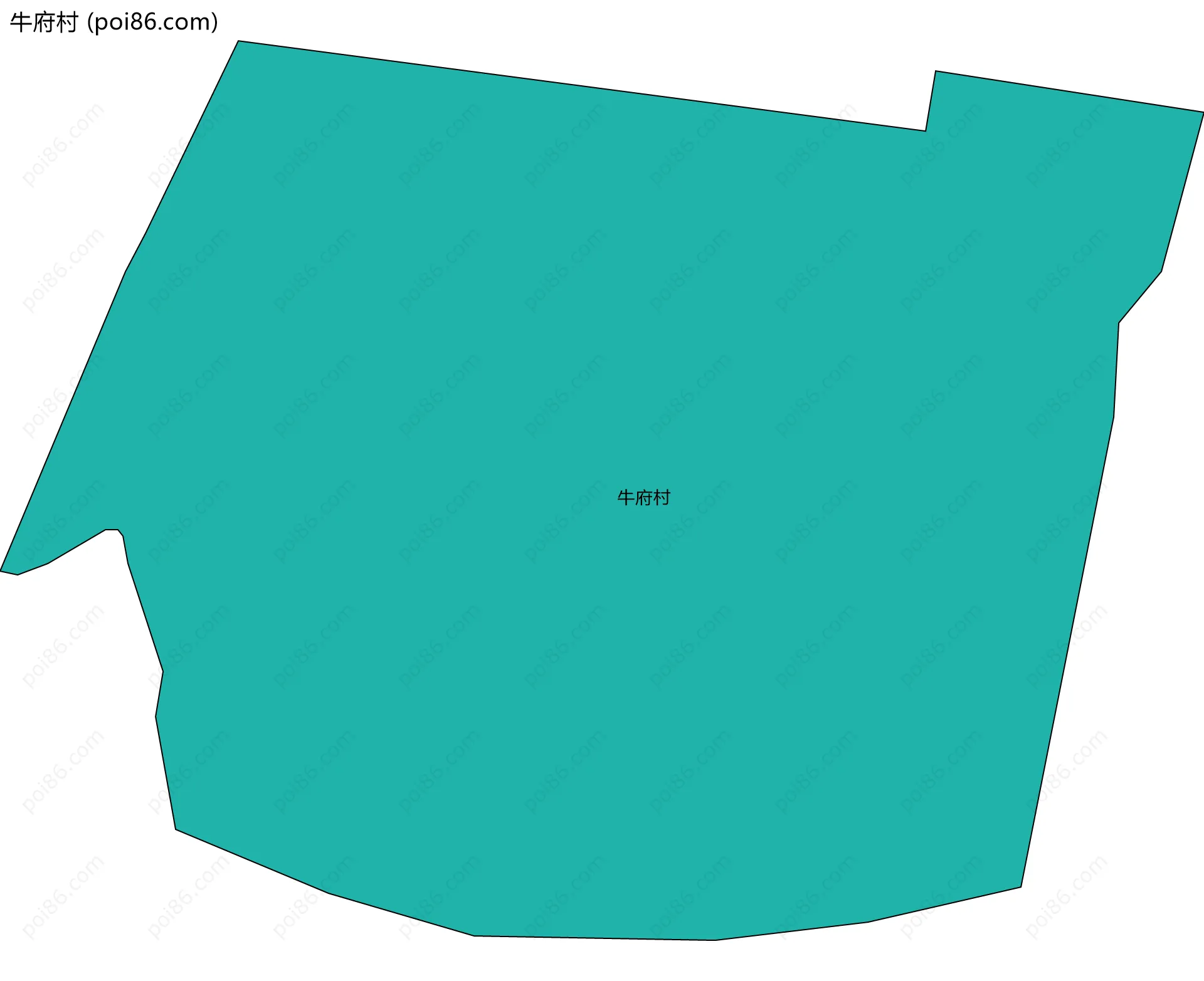 牛府村边界地图