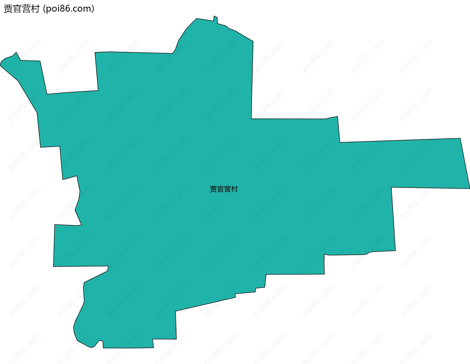 贾官营村边界地图
