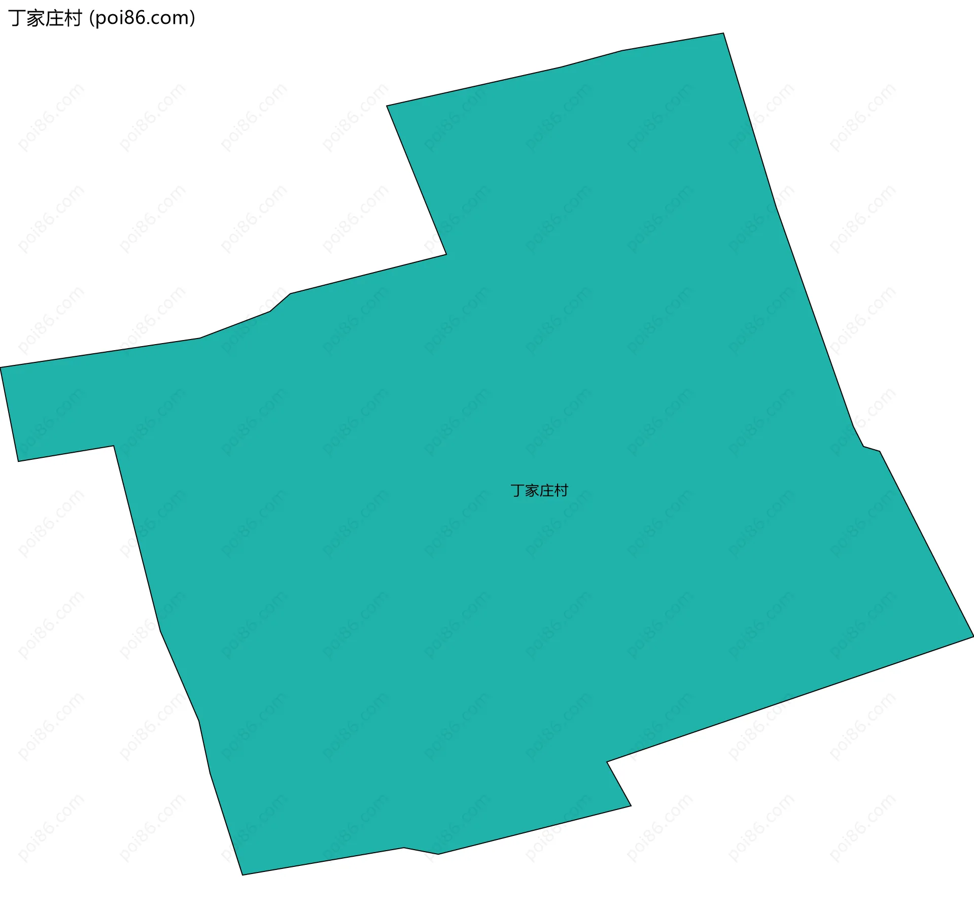 丁家庄村边界地图