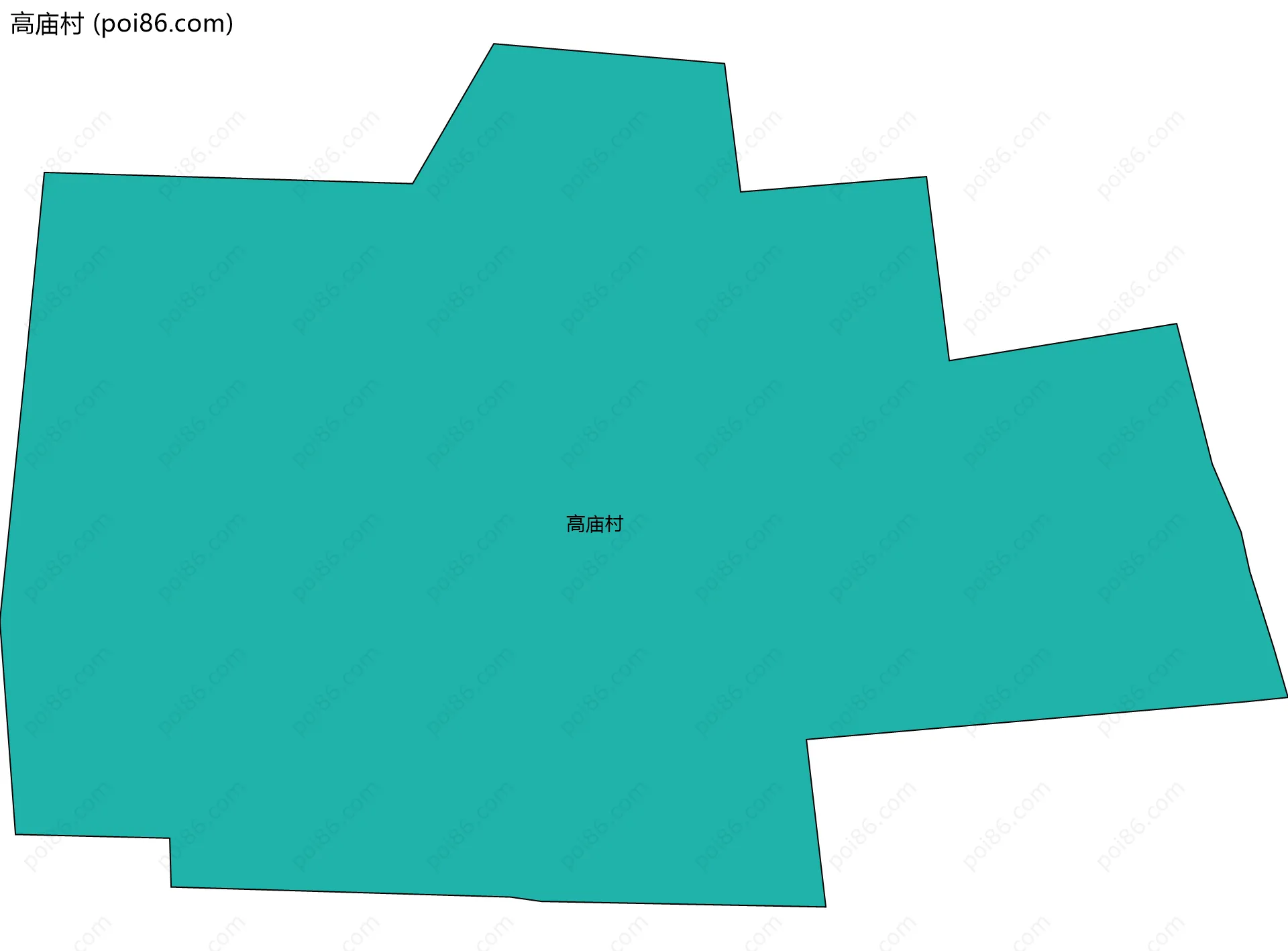 高庙村边界地图