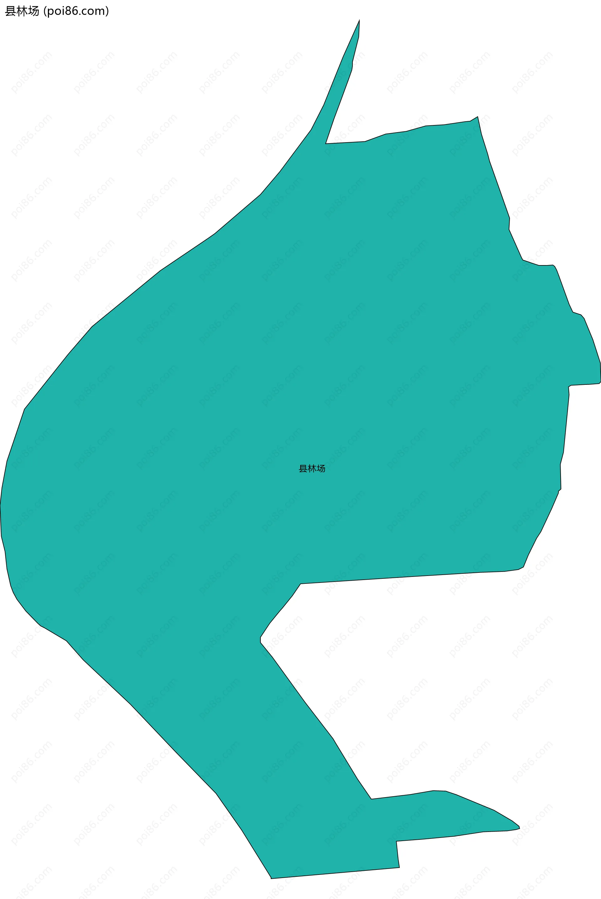 县林场边界地图