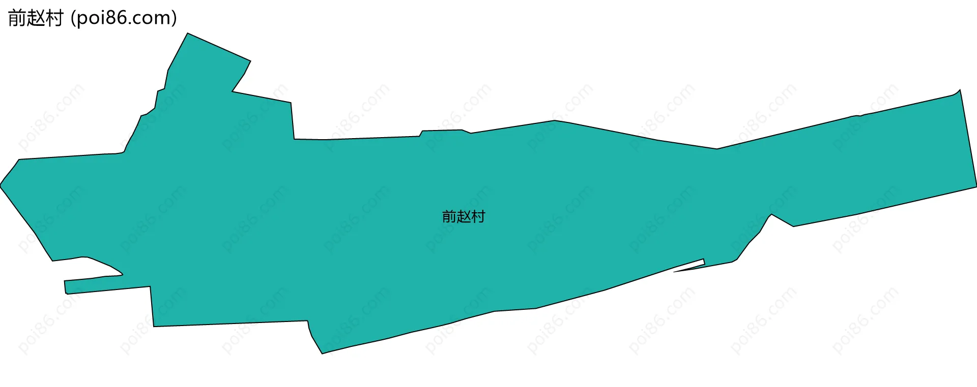 前赵村边界地图