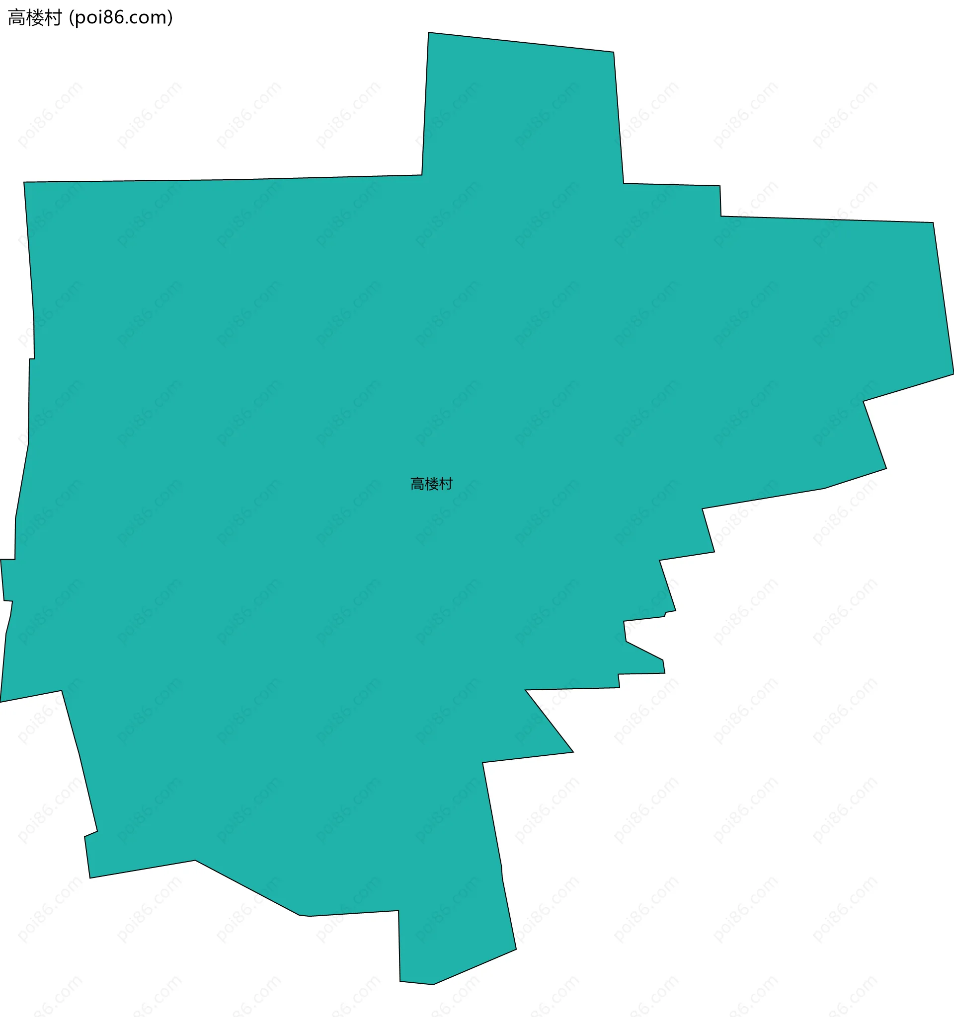 高楼村边界地图