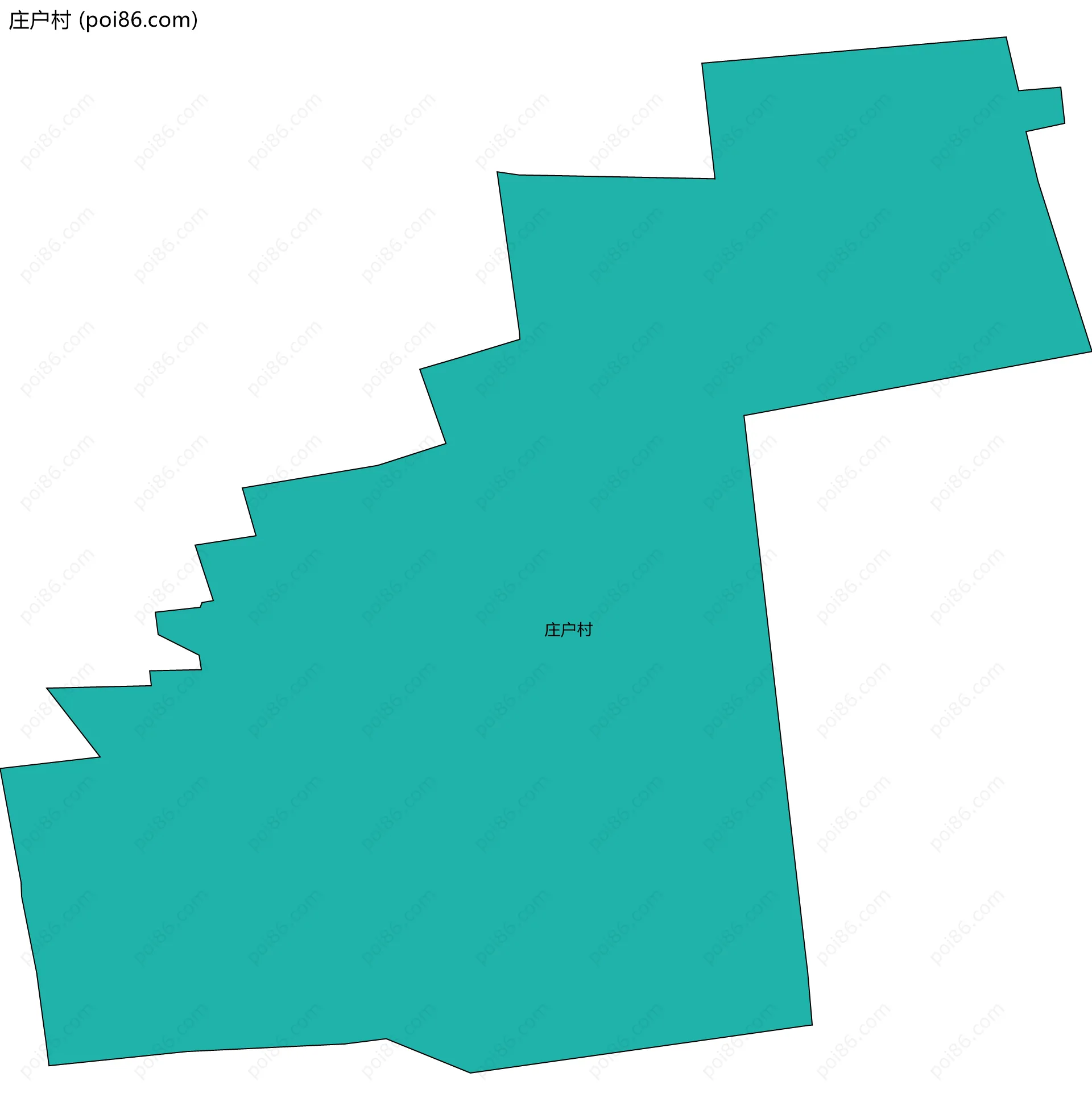庄户村边界地图