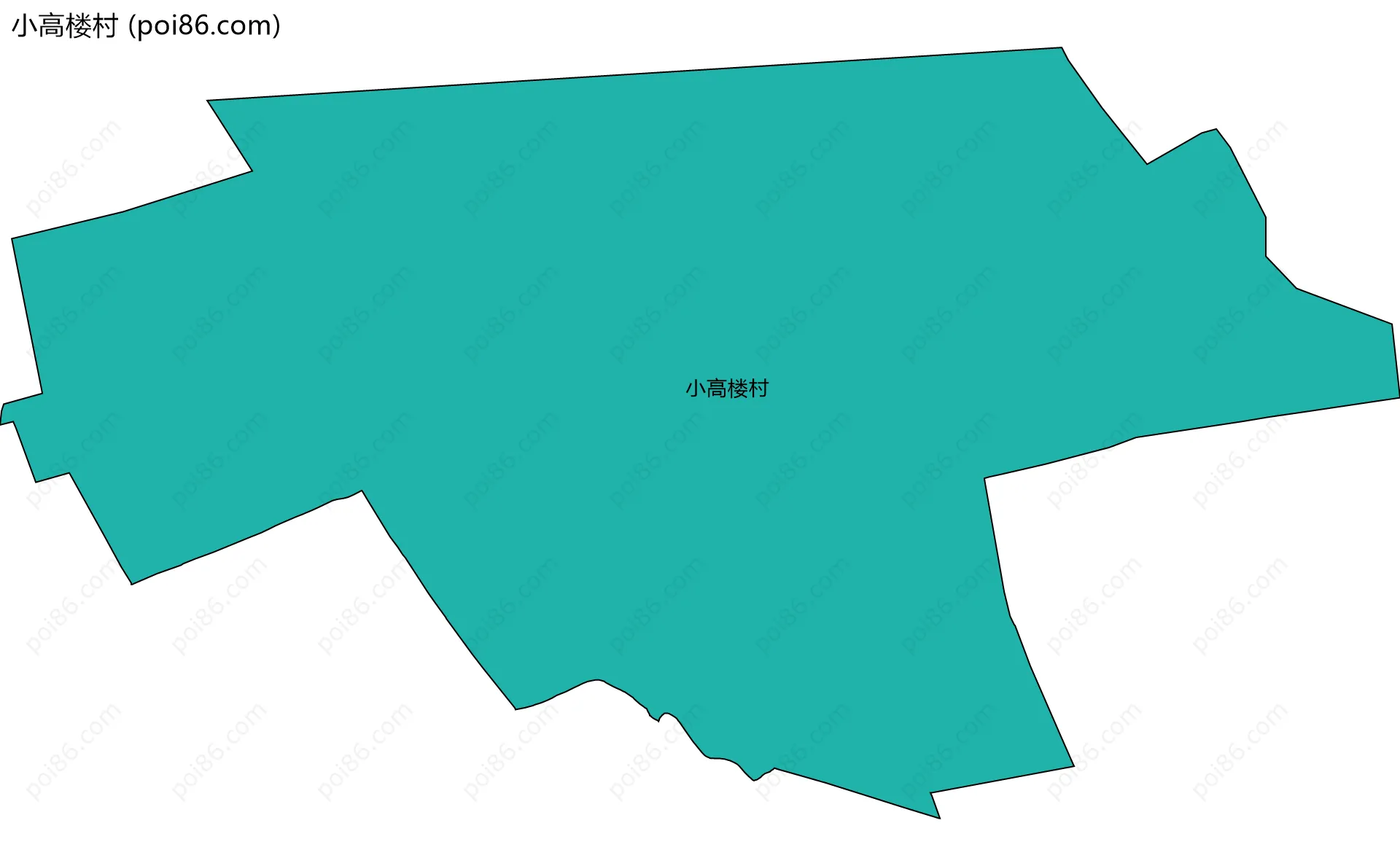 小高楼村边界地图