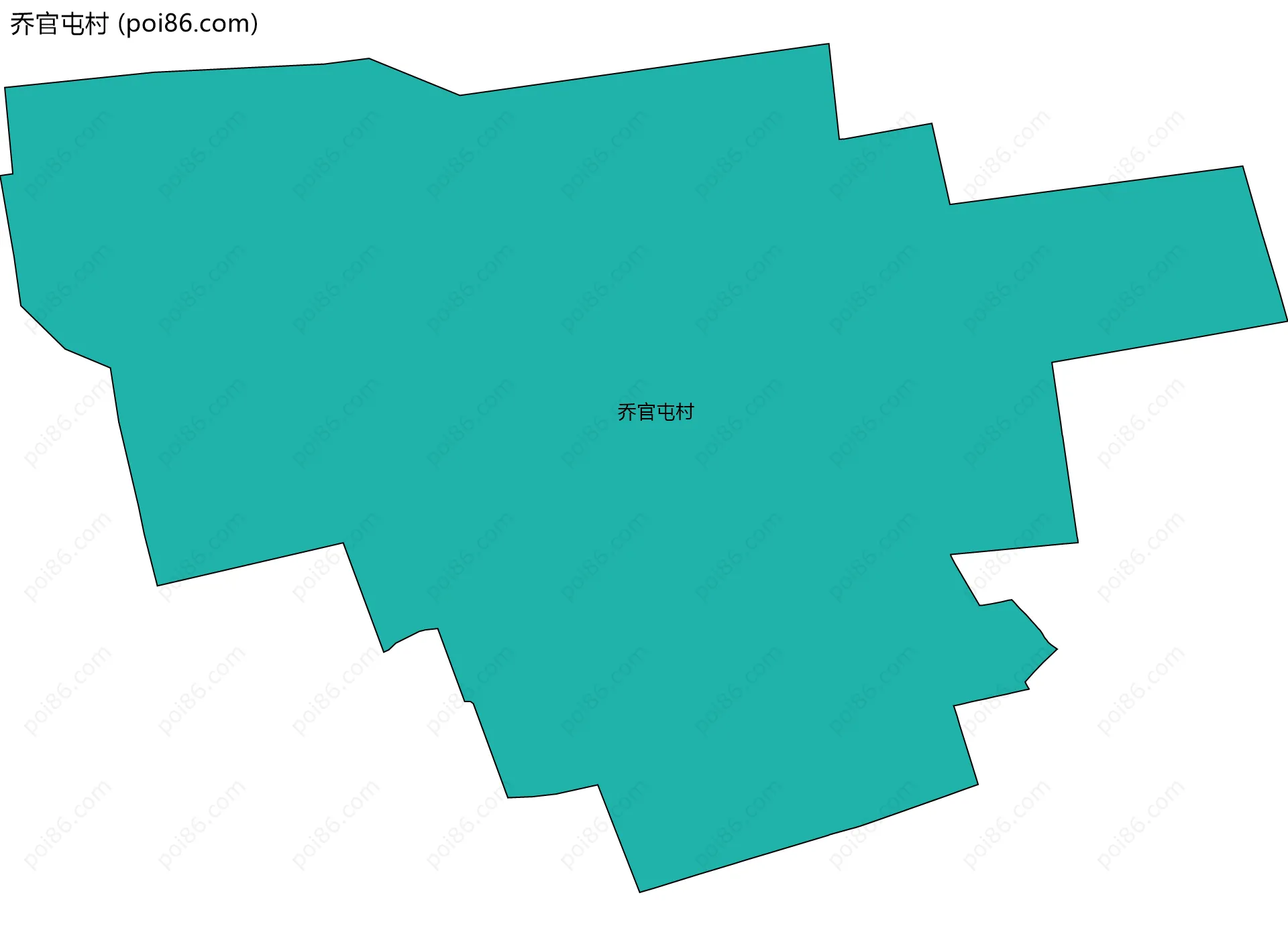 乔官屯村边界地图