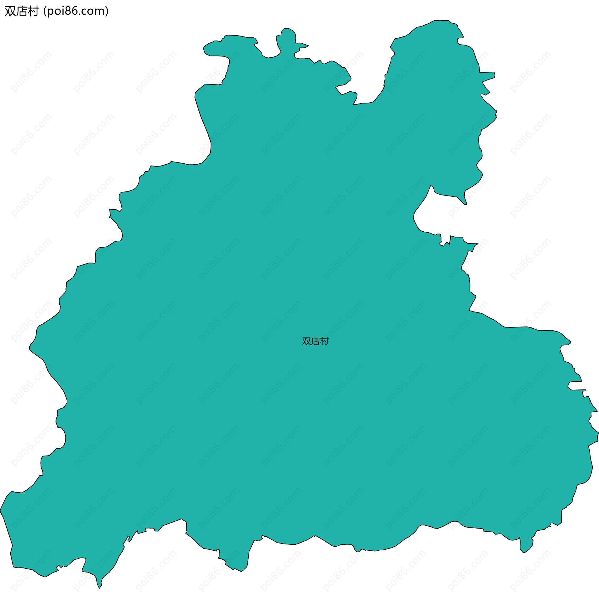 双店村边界地图