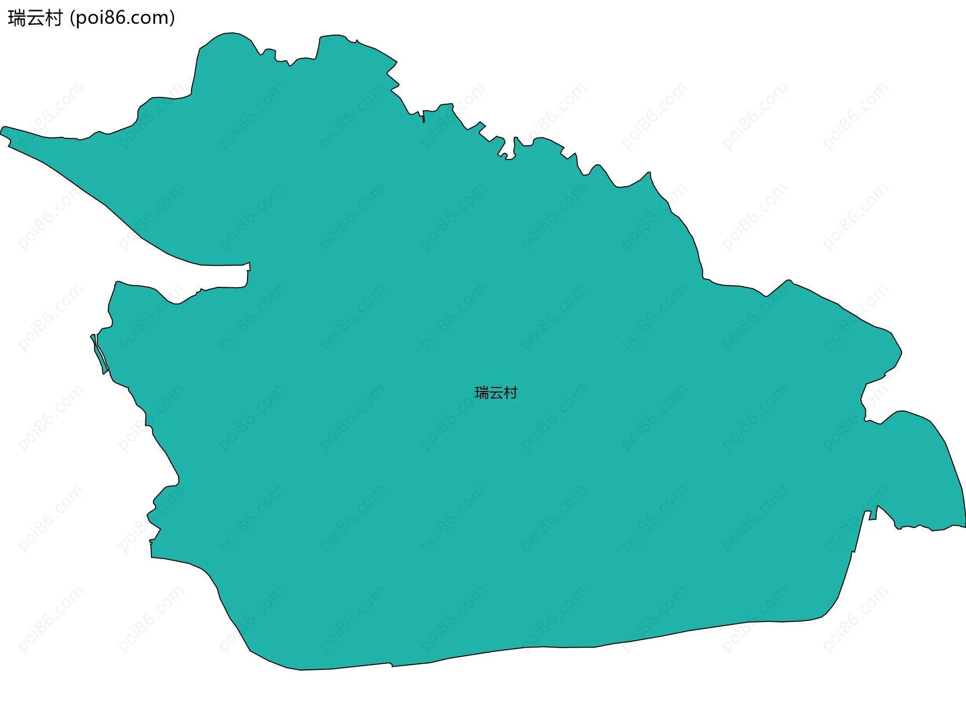 瑞云村边界地图