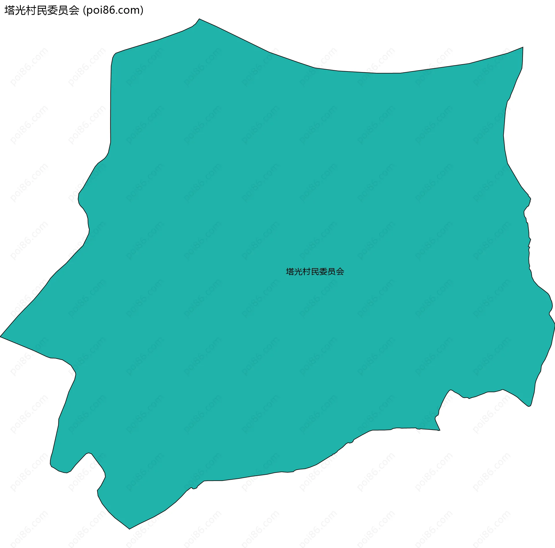 塔光村民委员会边界地图