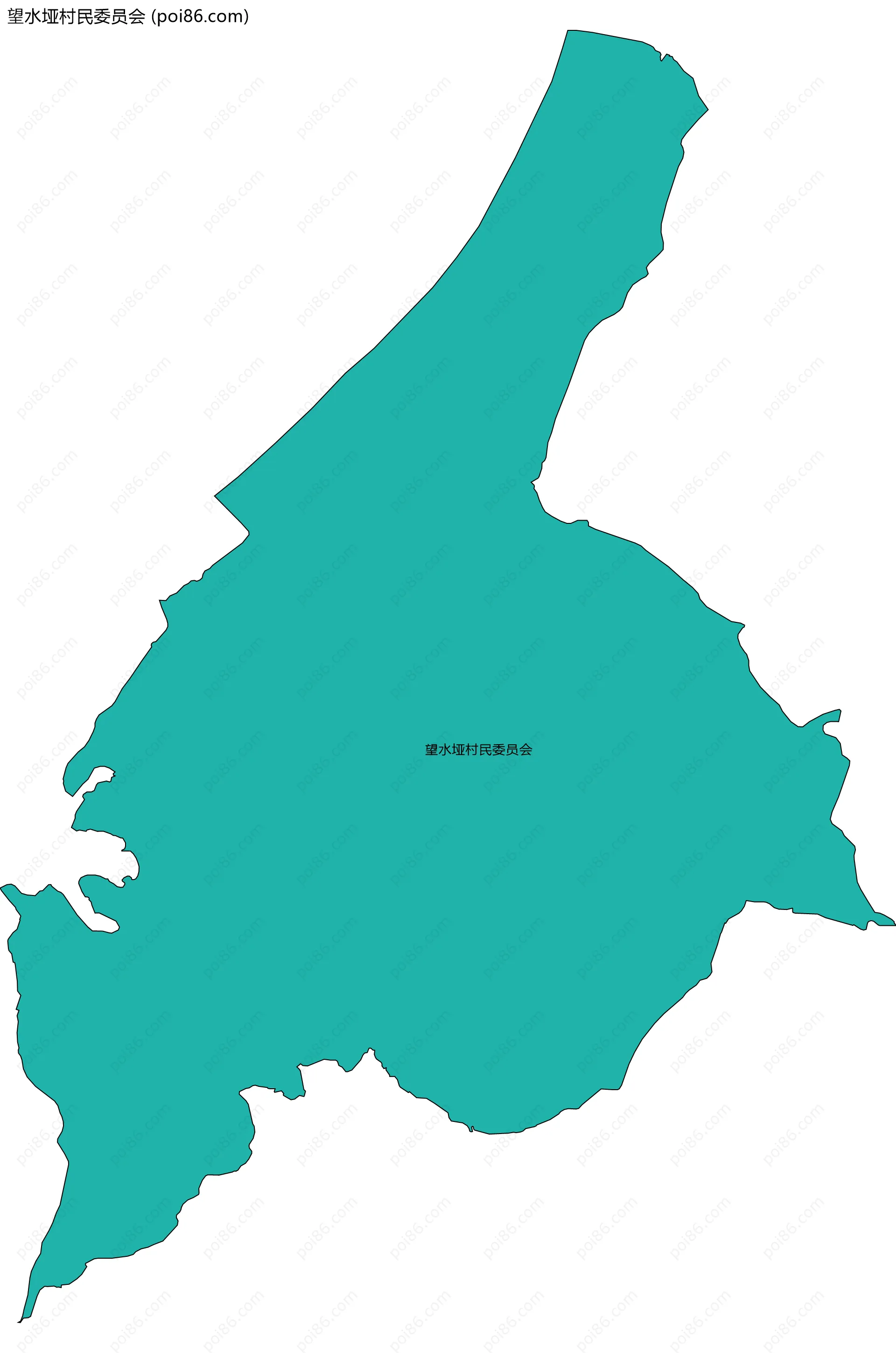 望水垭村民委员会边界地图