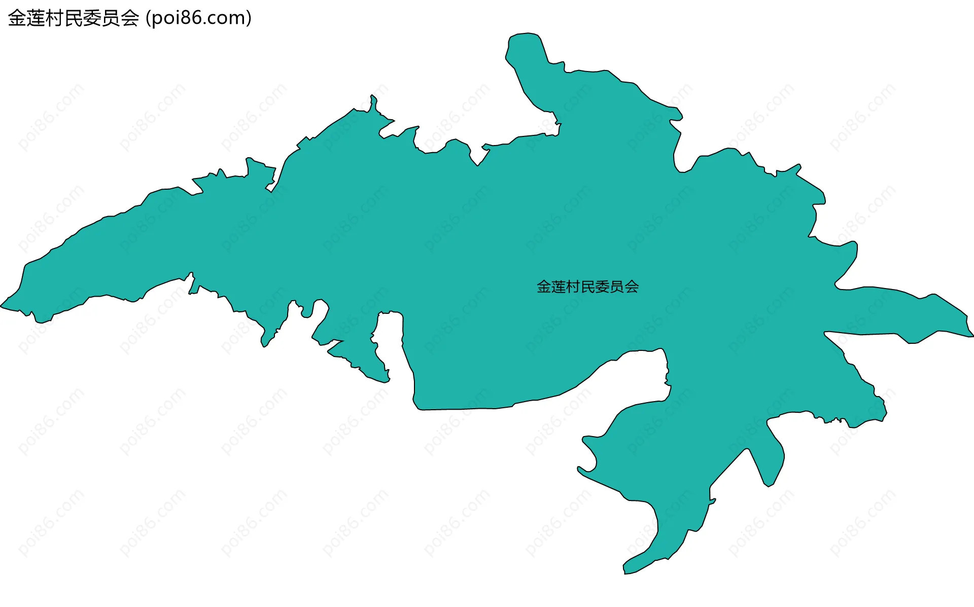 金莲村民委员会边界地图