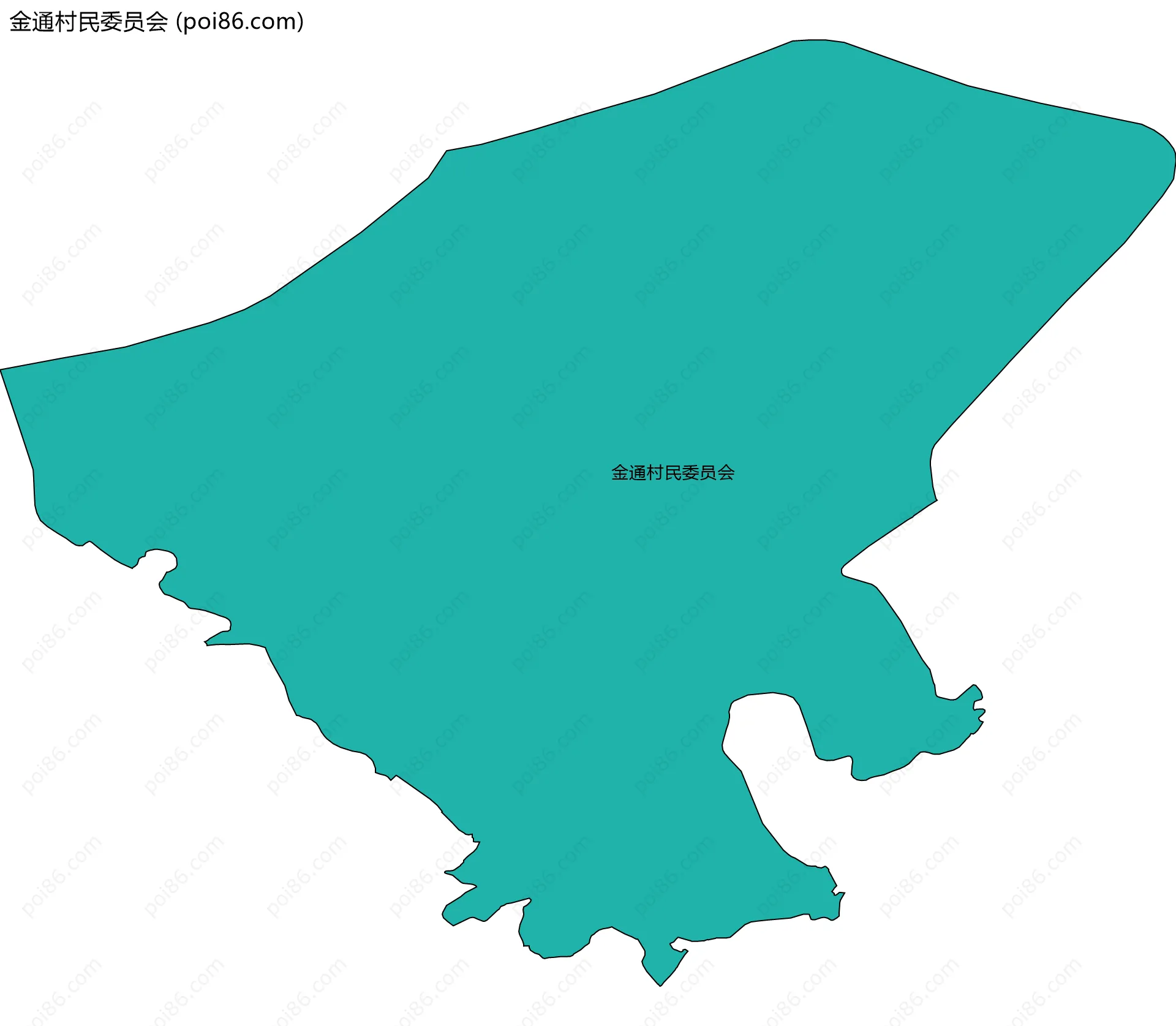 金通村民委员会边界地图