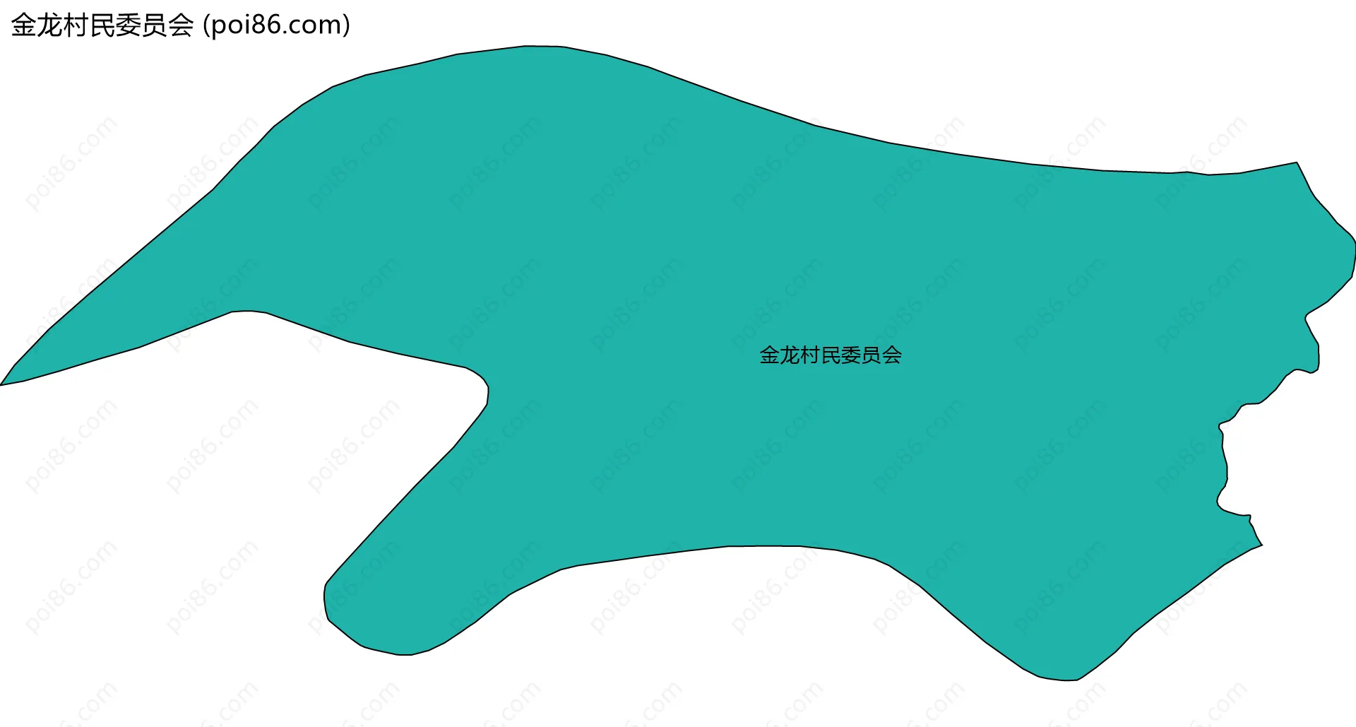 金龙村民委员会边界地图