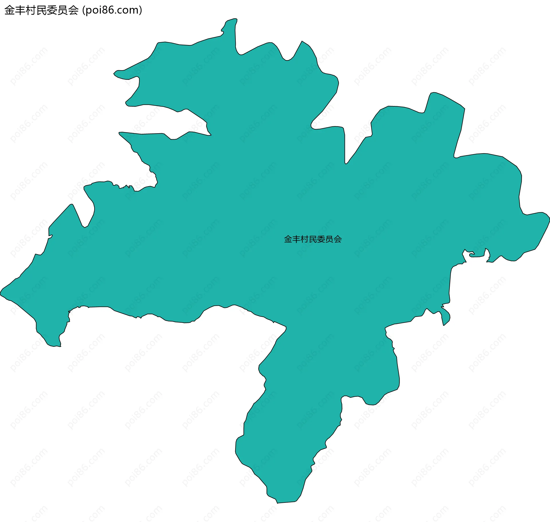 金丰村民委员会边界地图