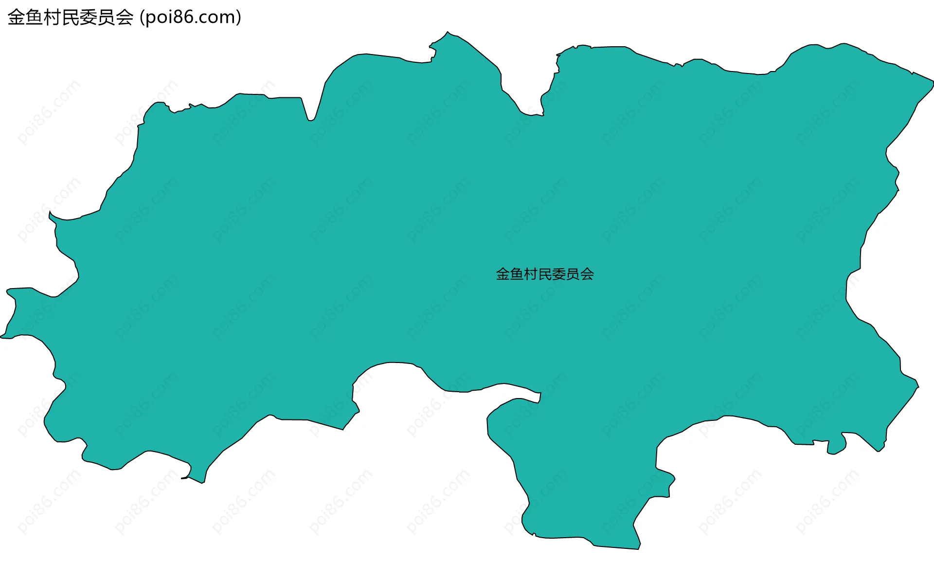 金鱼村民委员会边界地图