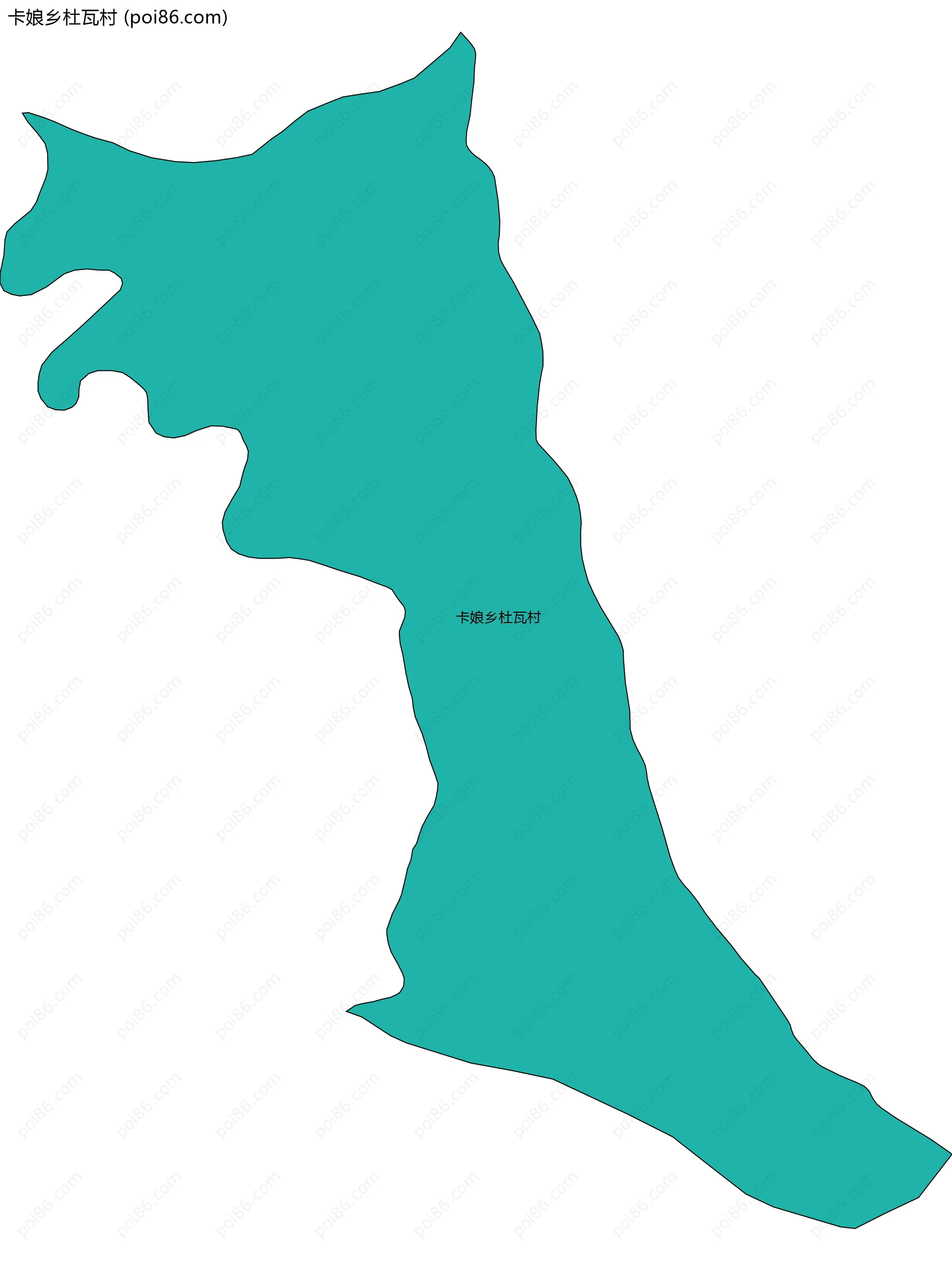 卡娘乡杜瓦村边界地图