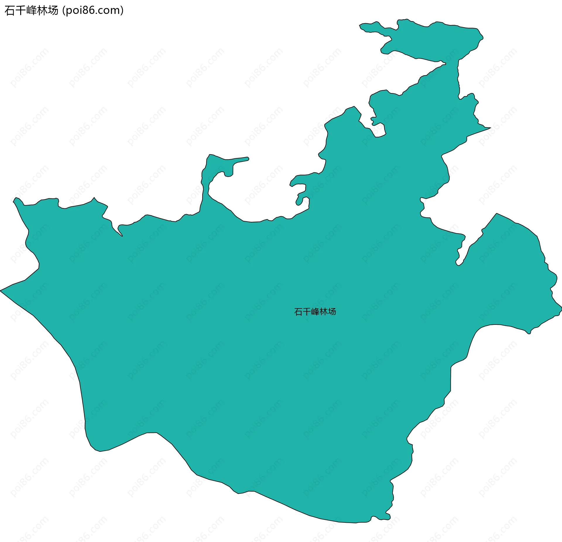 石千峰林场边界地图