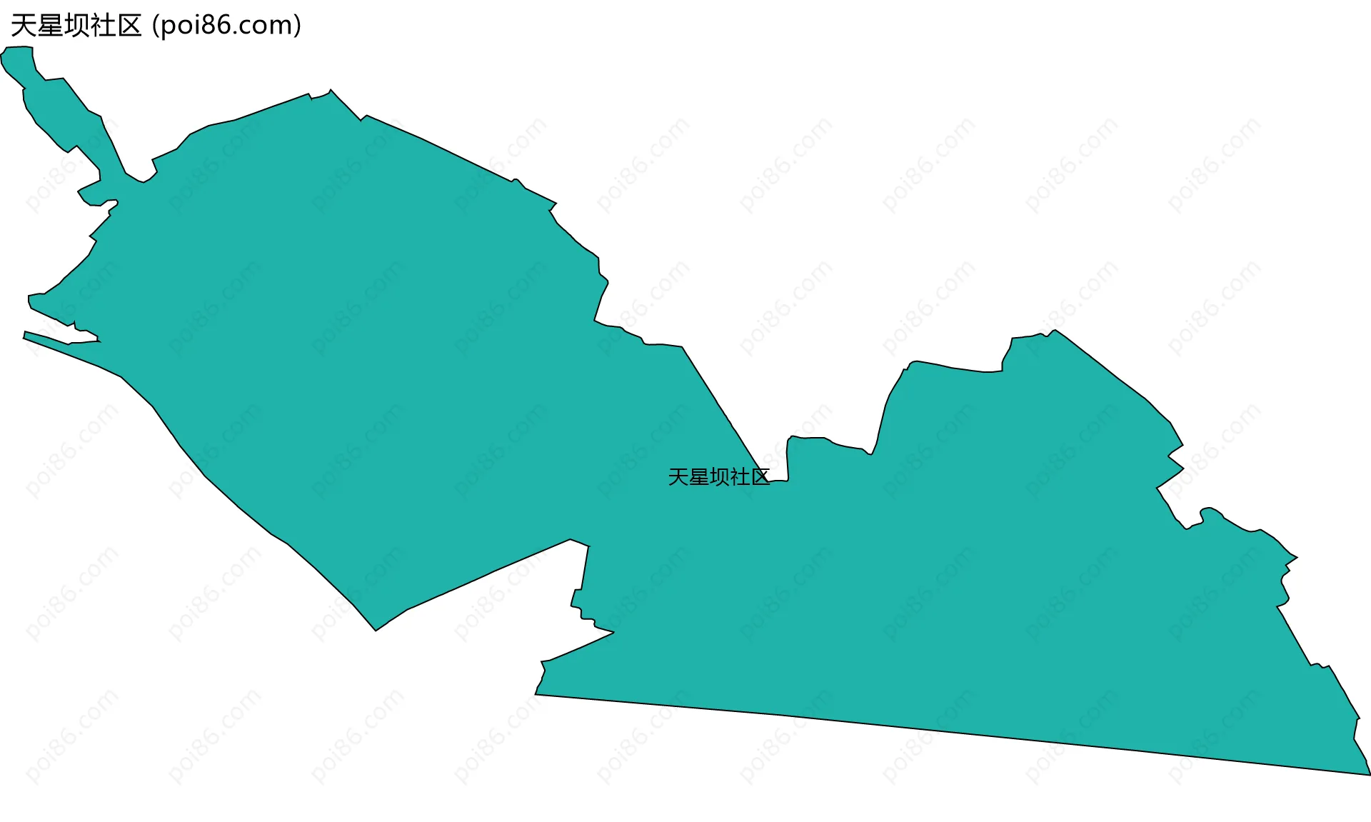 天星坝社区边界地图