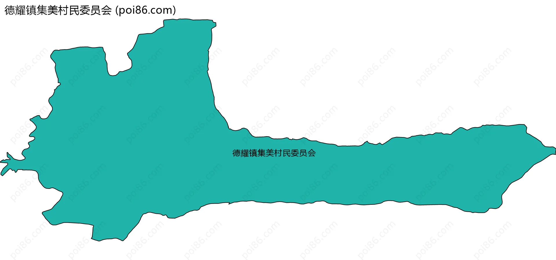 德耀镇集美村民委员会边界地图