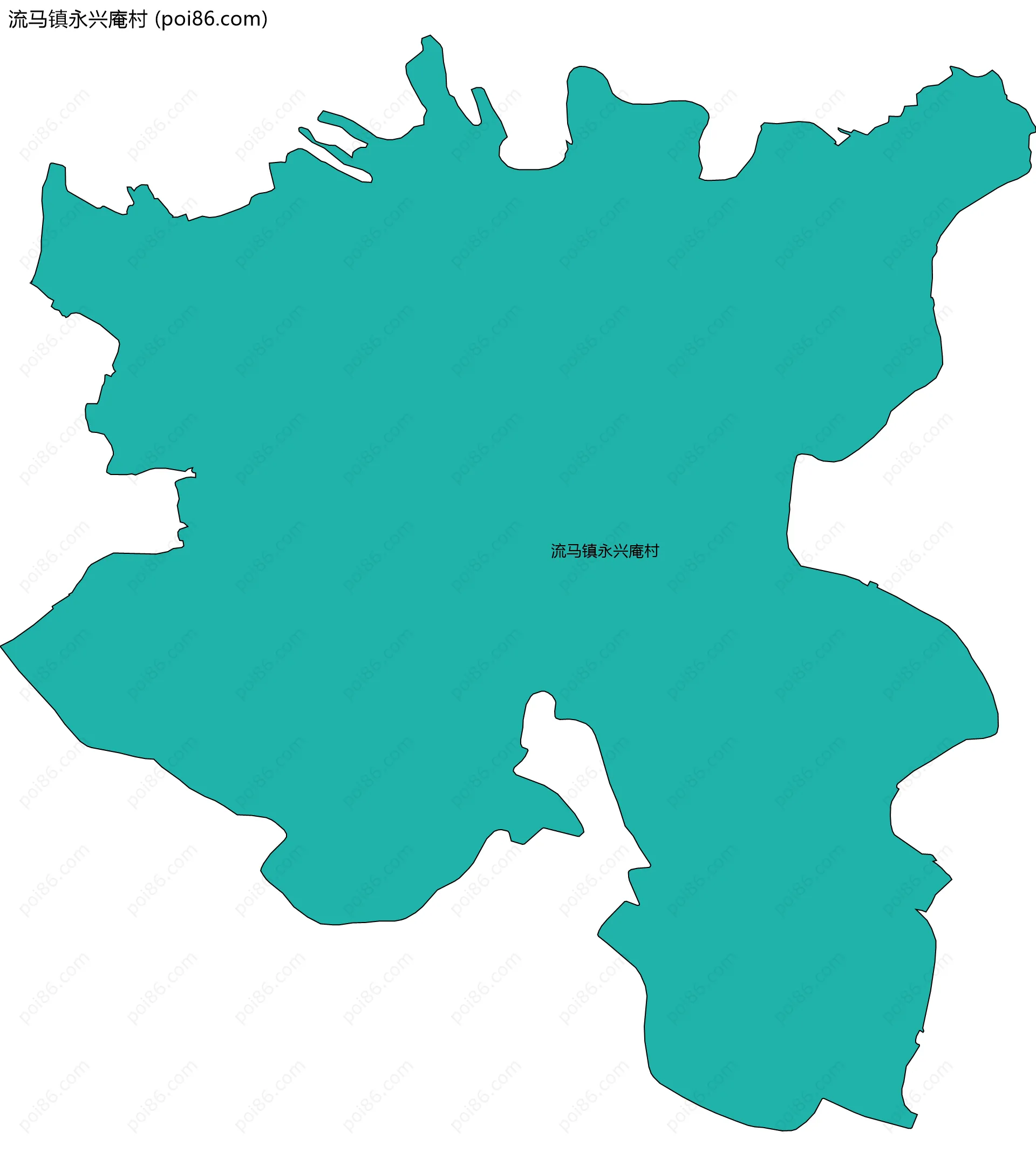 流马镇永兴庵村边界地图