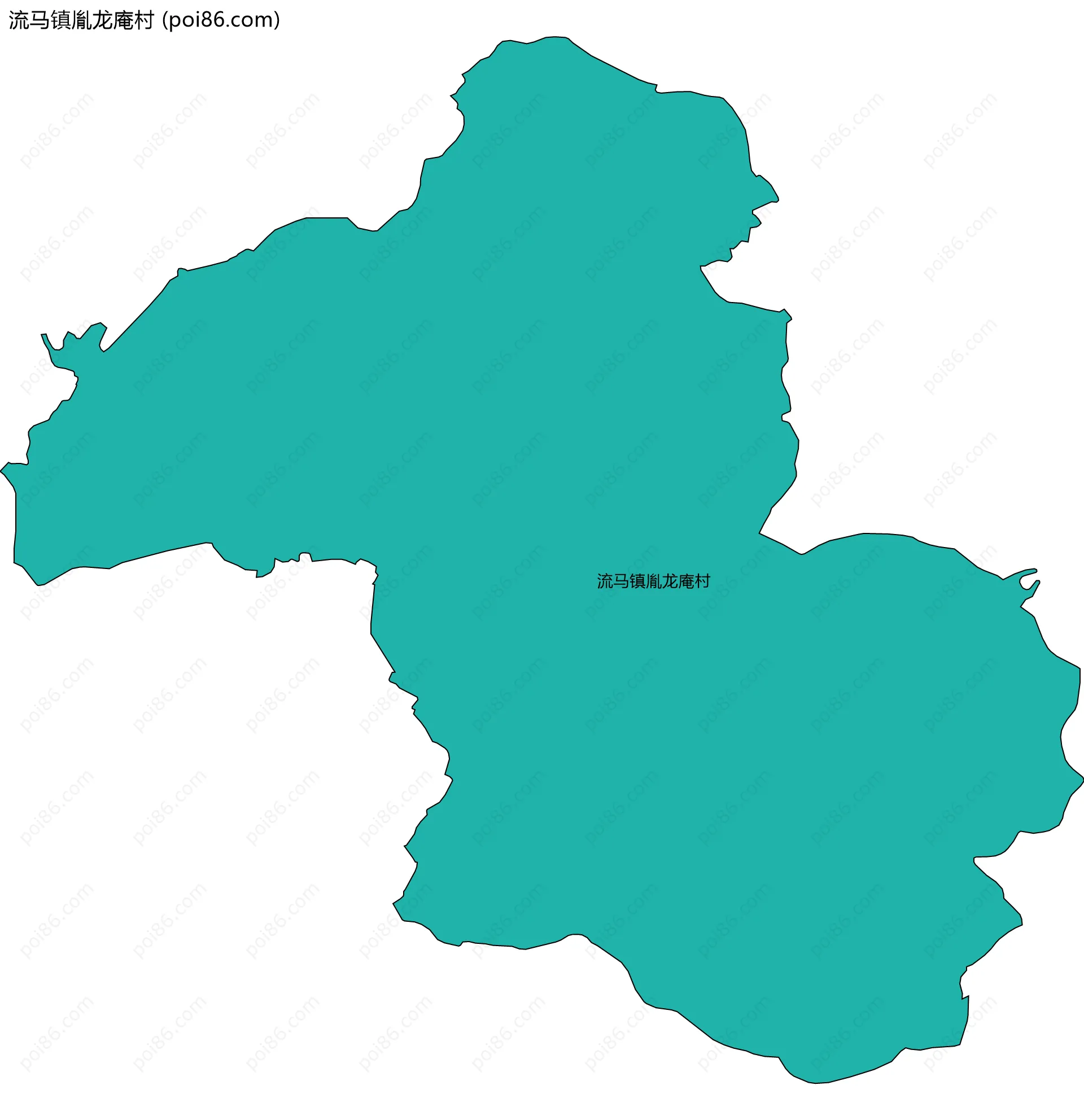 流马镇胤龙庵村边界地图