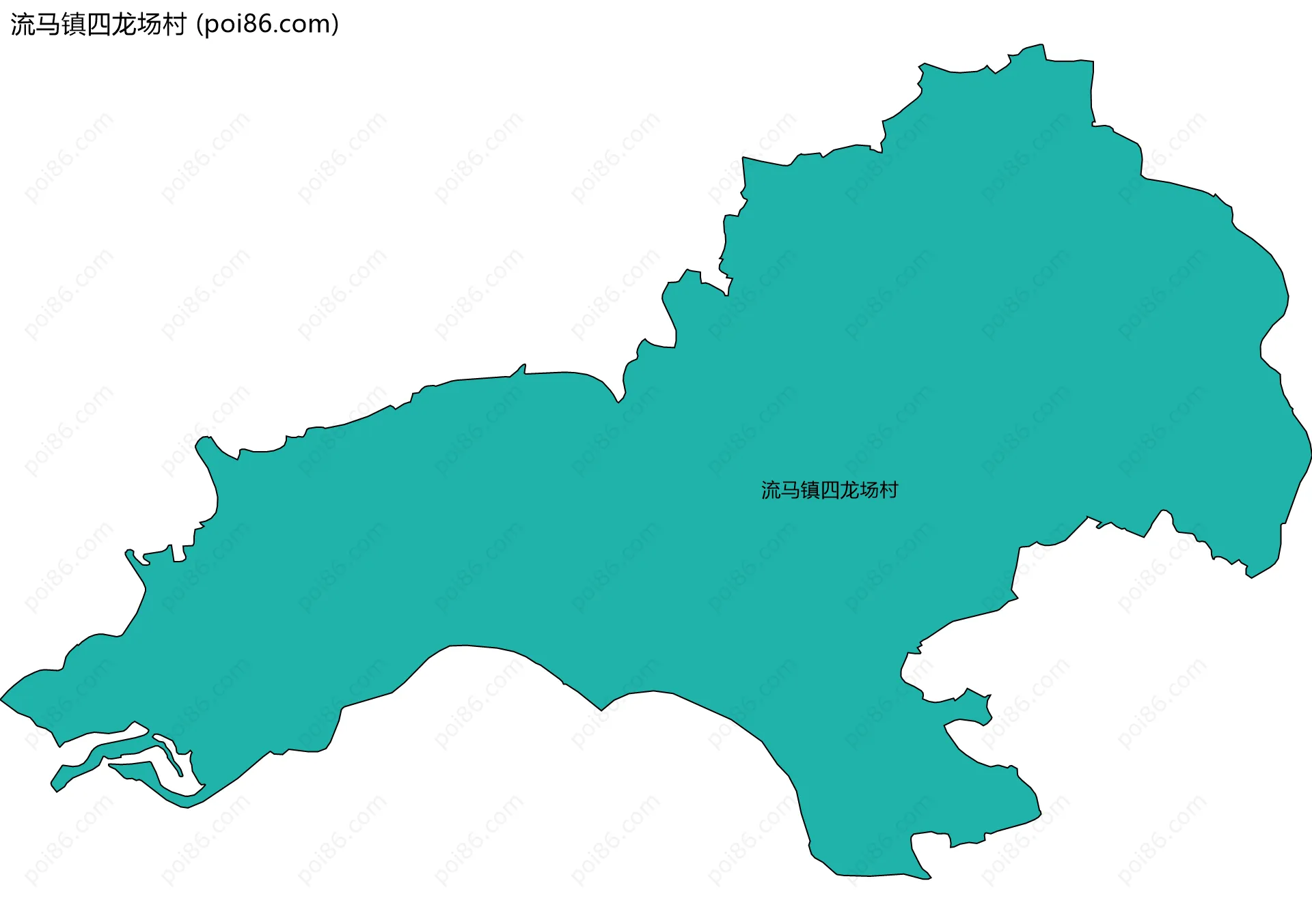 流马镇四龙场村边界地图