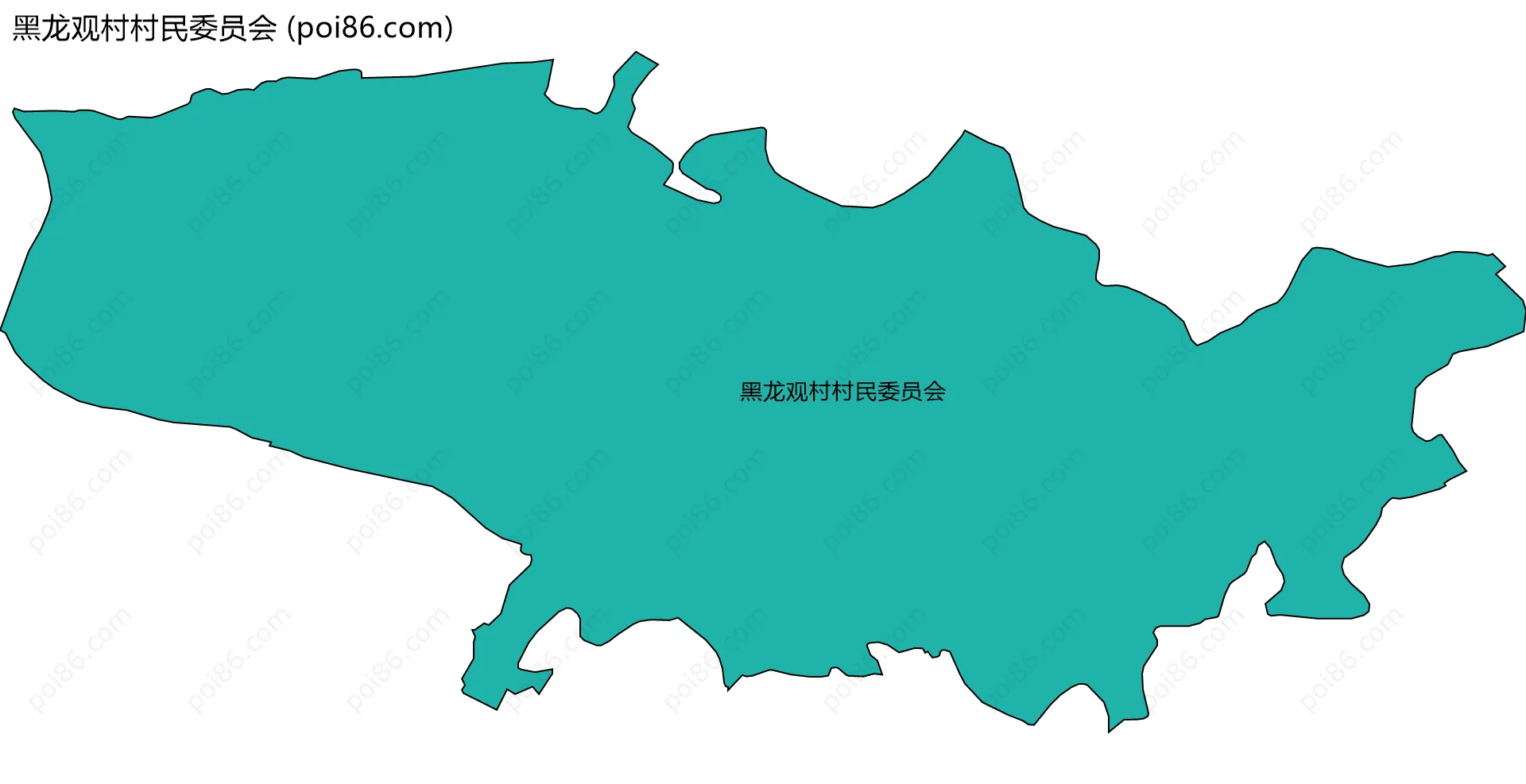 黑龙观村村民委员会边界地图