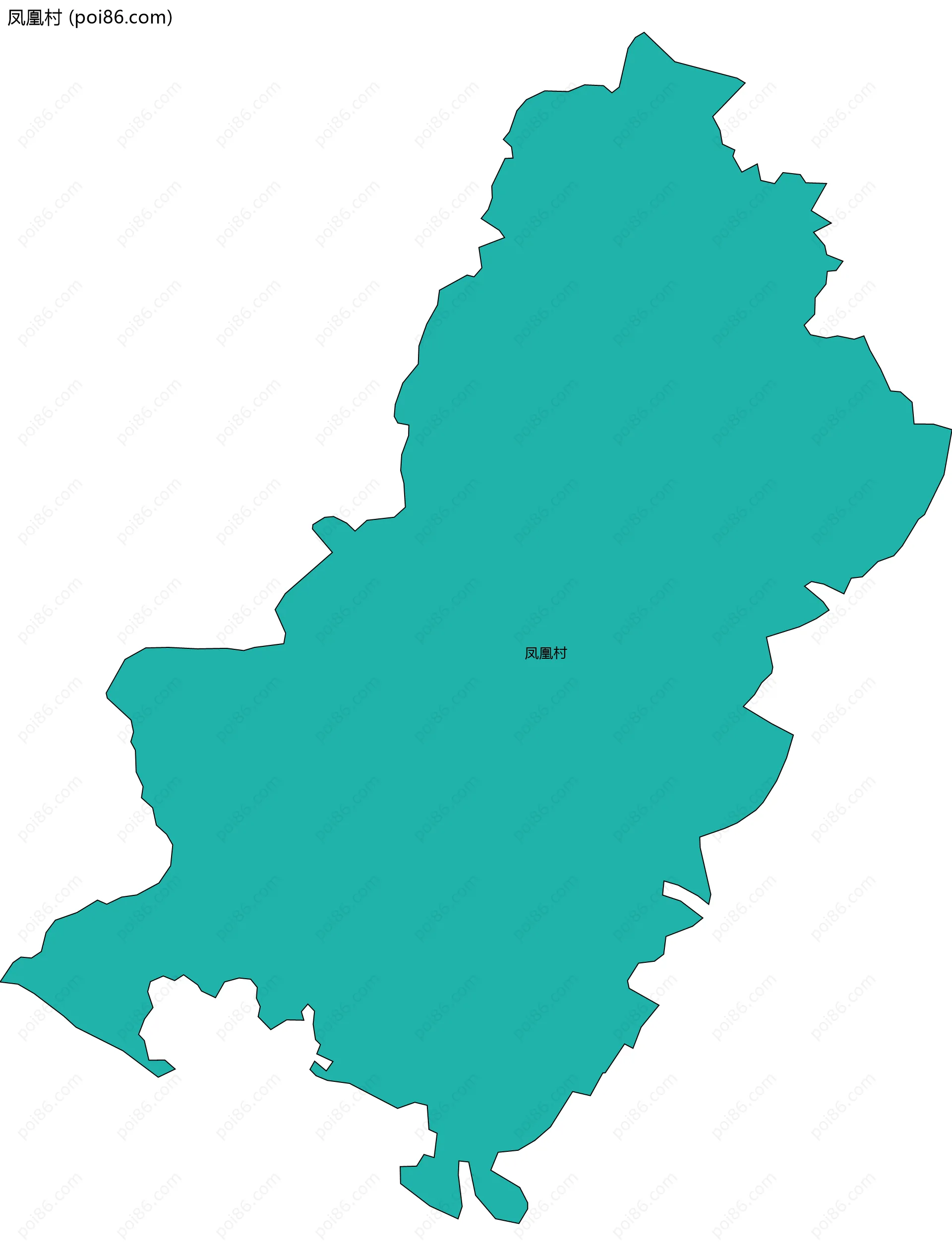 凤凰村边界地图