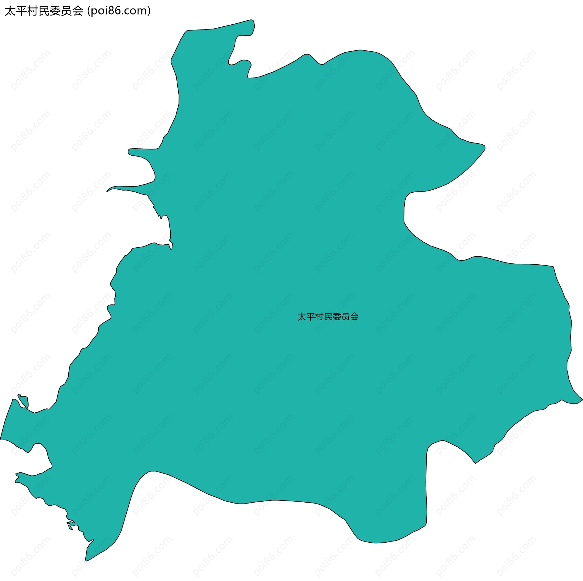 太平村民委员会边界地图