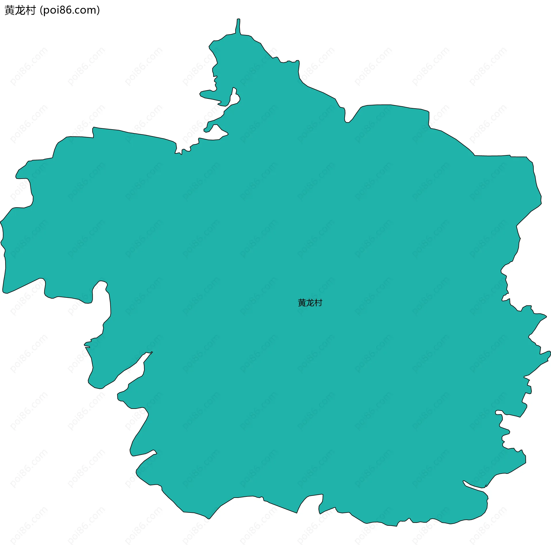 黄龙村边界地图