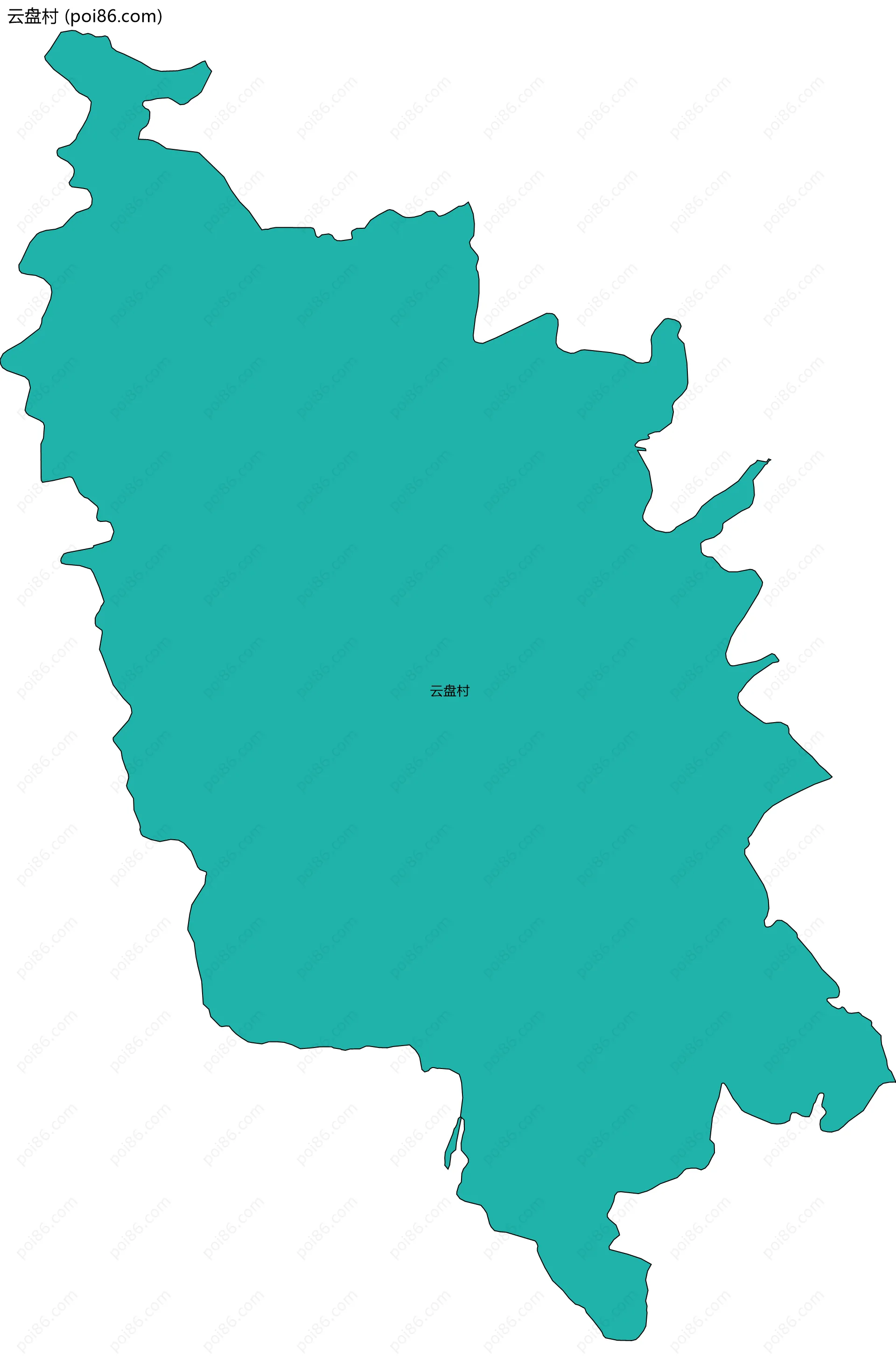 云盘村边界地图