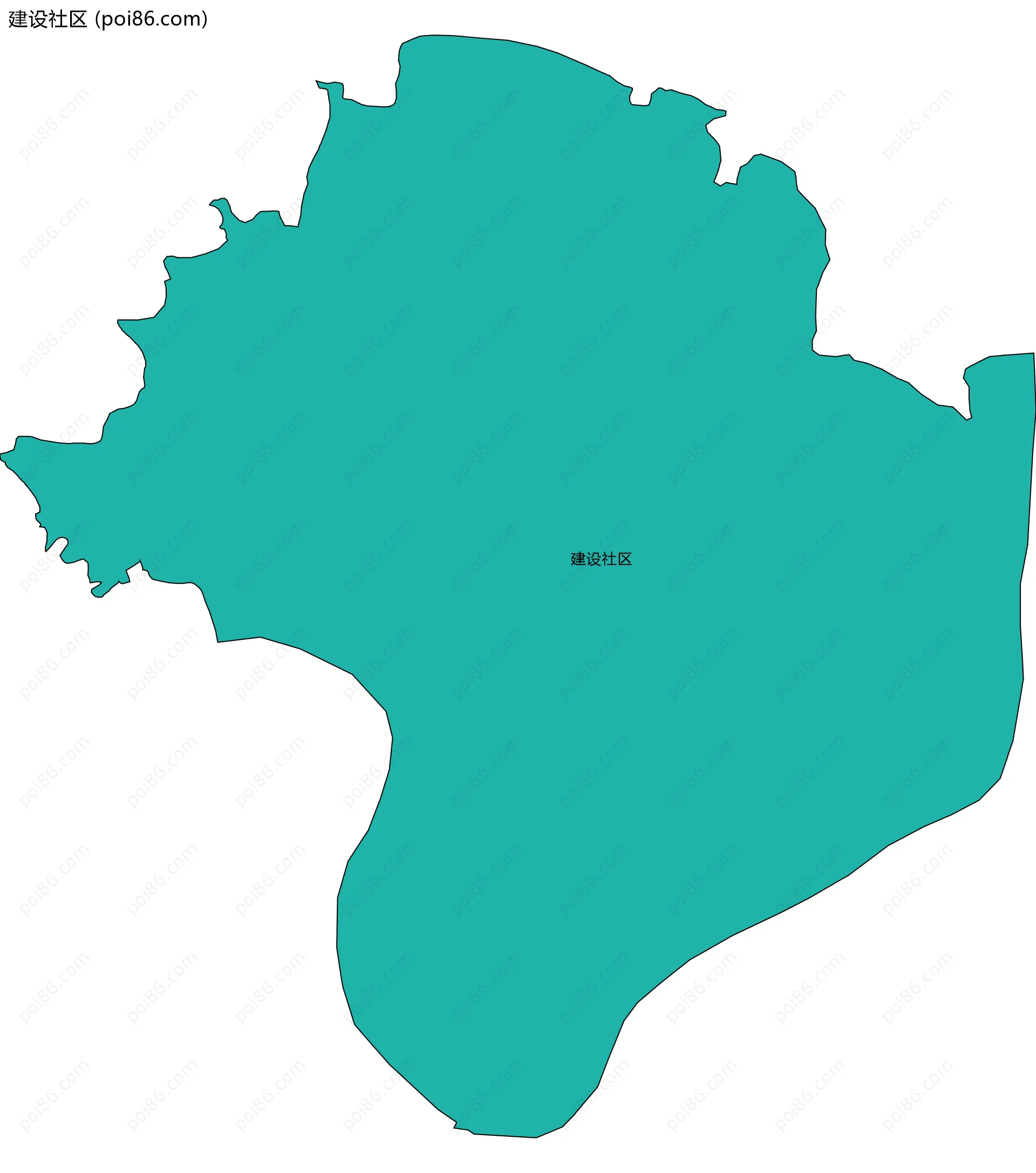 建设社区边界地图