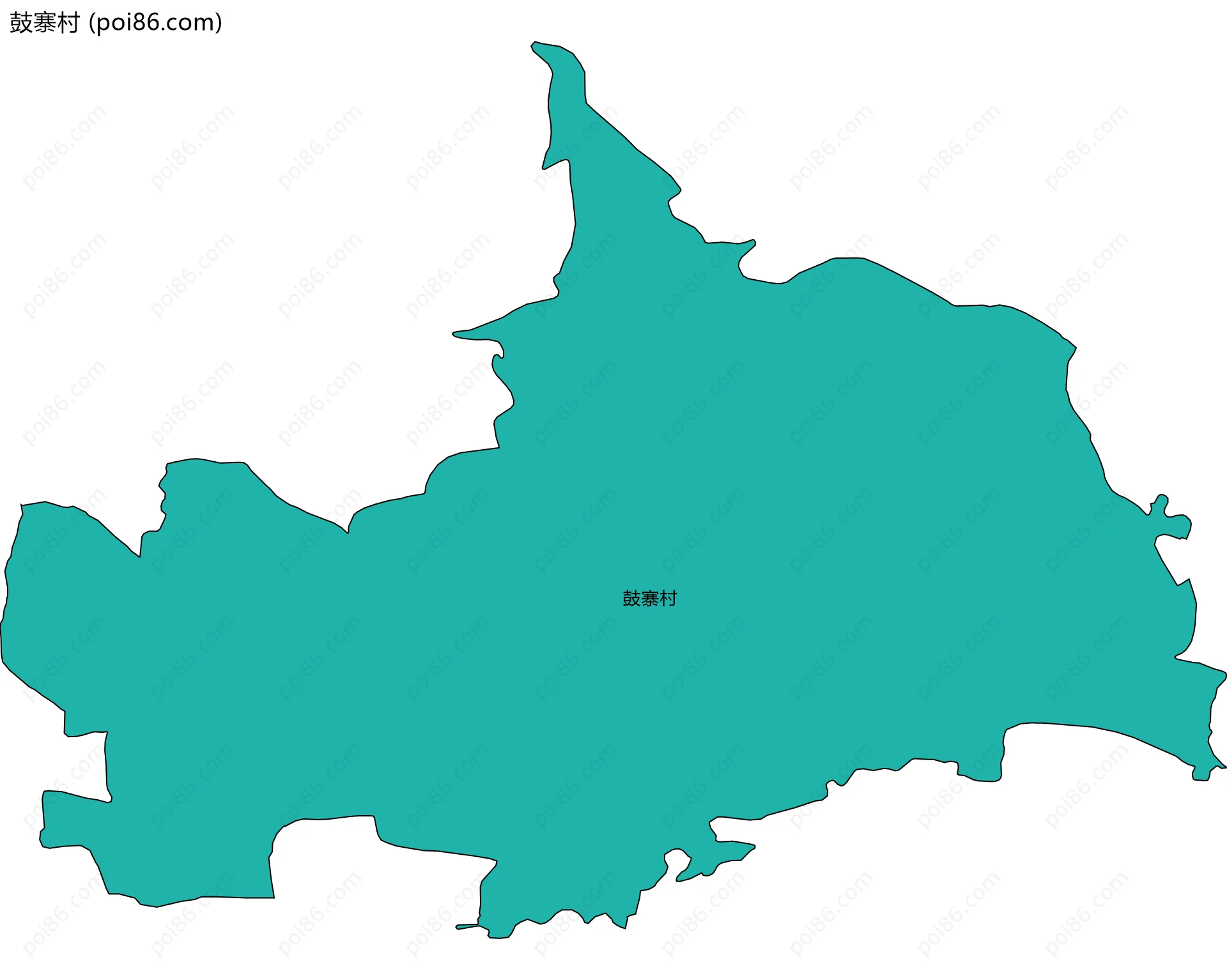鼓寨村边界地图